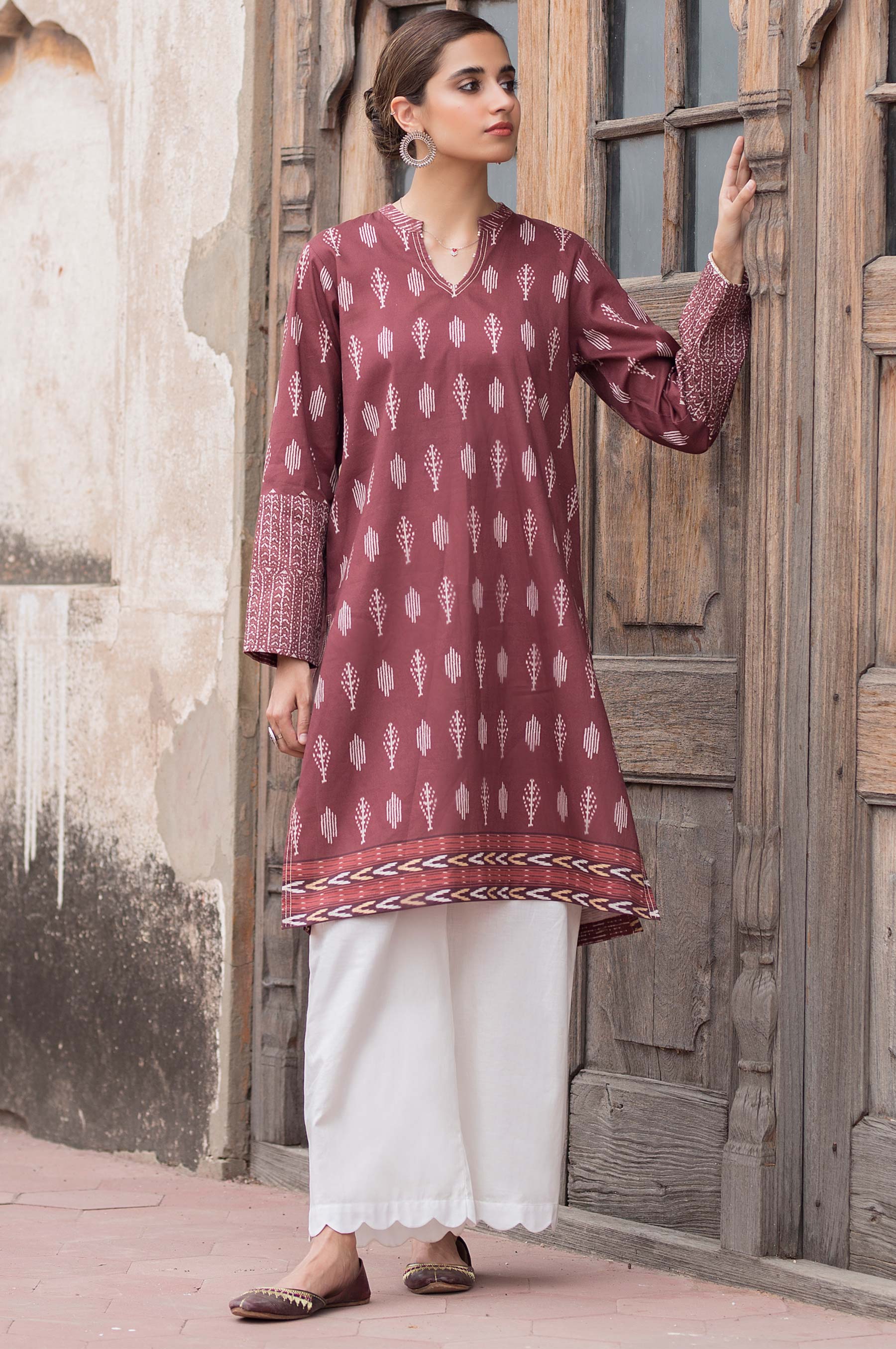 Stitched 1 Piece Digital Printed Cottel Shirt - Image 4