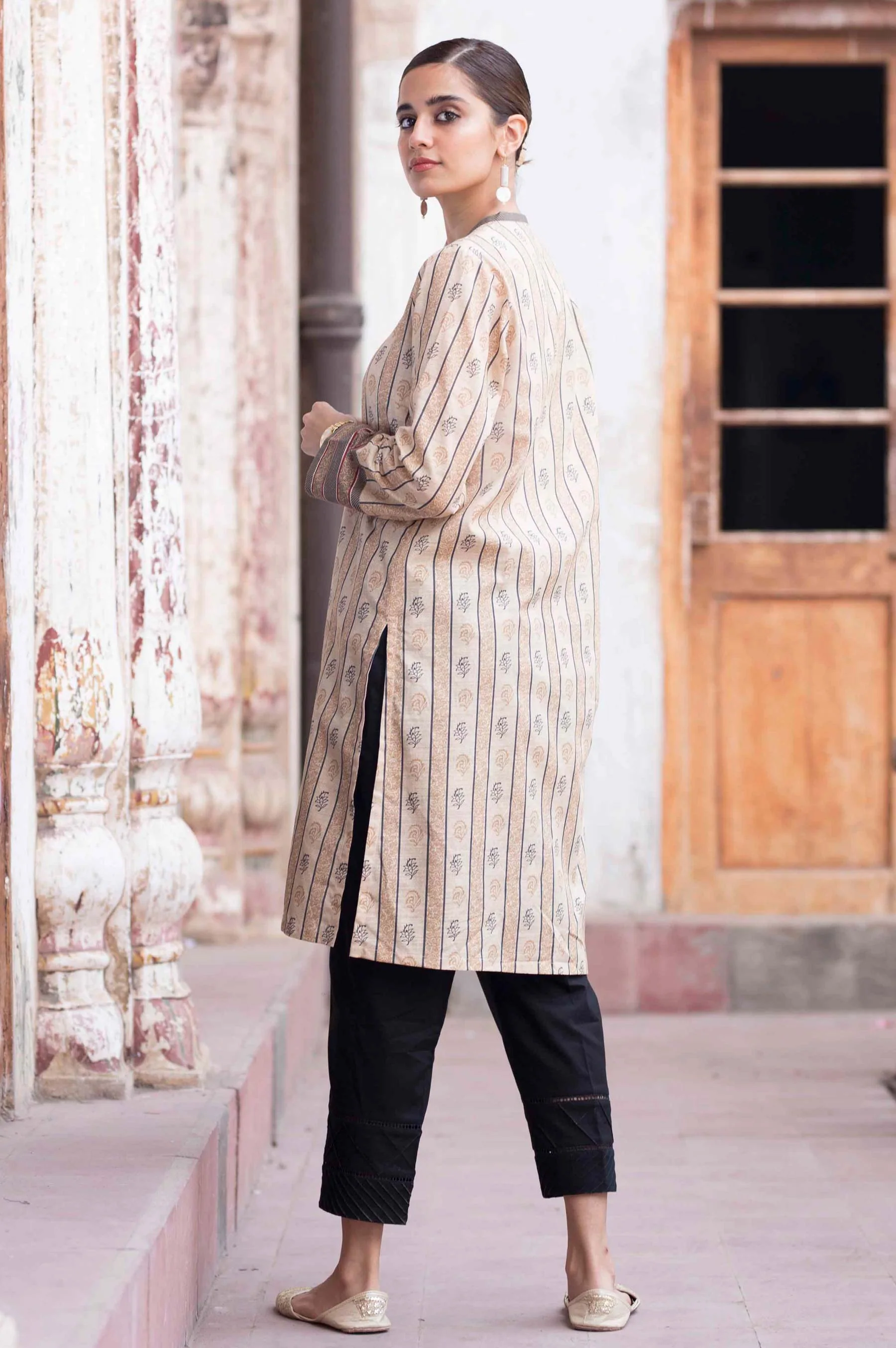 Stitched 1 Piece Digital Printed Cambric Shirt - Image 2