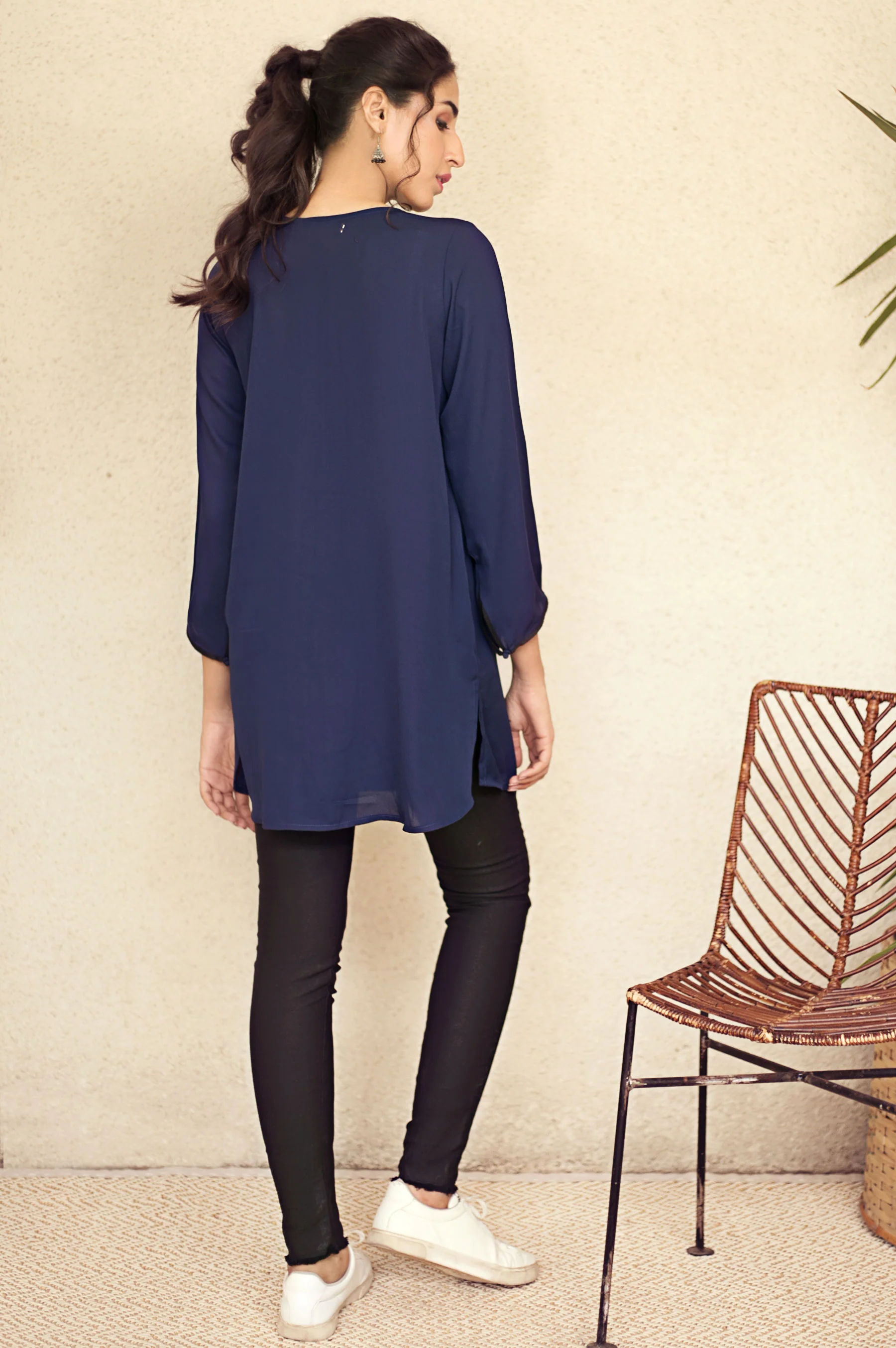 Stitched 1 Piece Embellished Shirt - Image 2