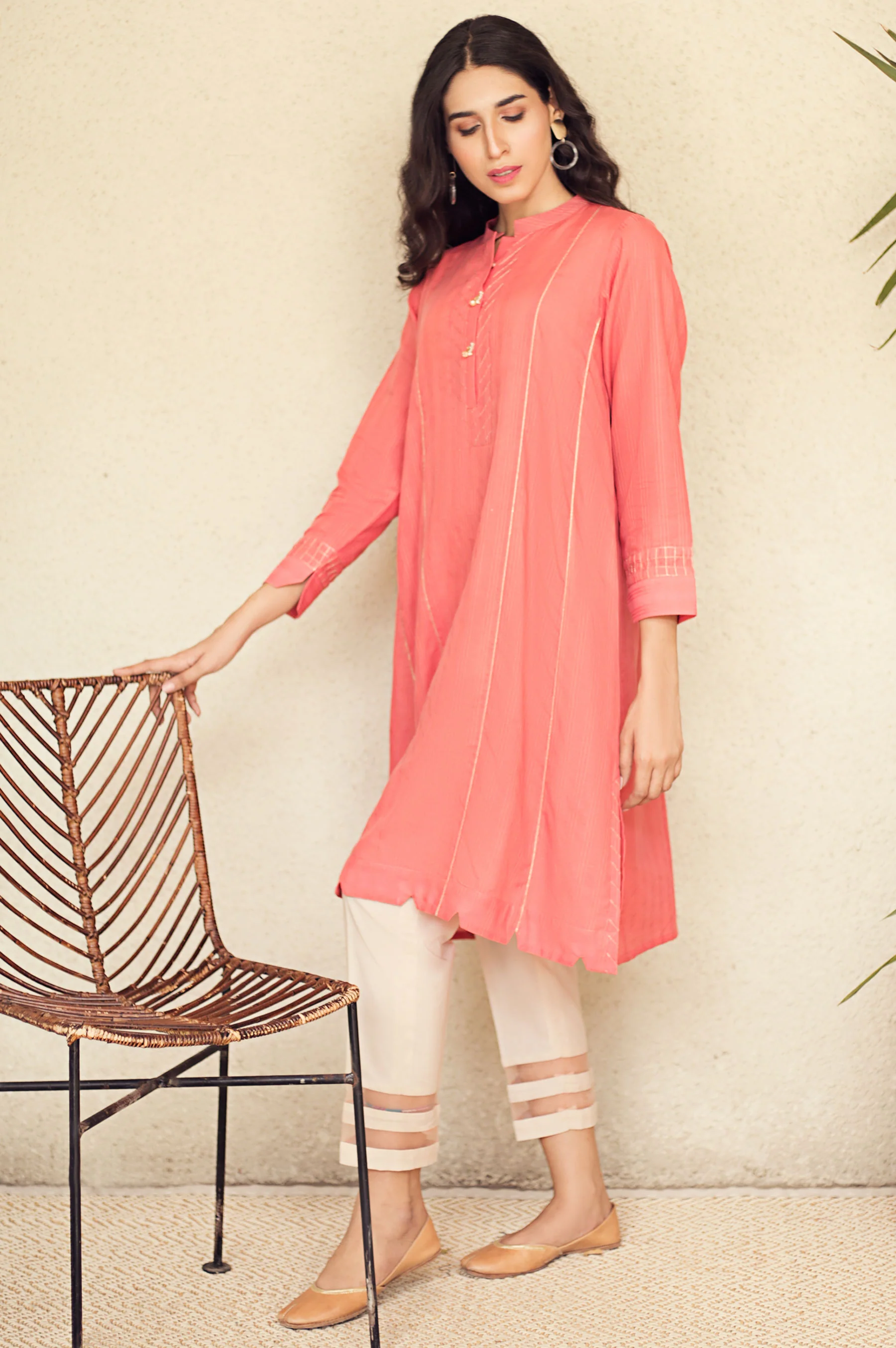 Stitched 1 Piece Embellished Shirt - Image 2