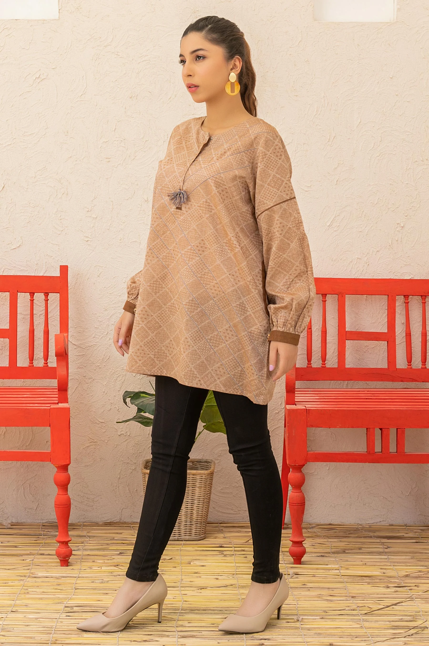 Stitched 1 Piece Embellished Top - Image 3