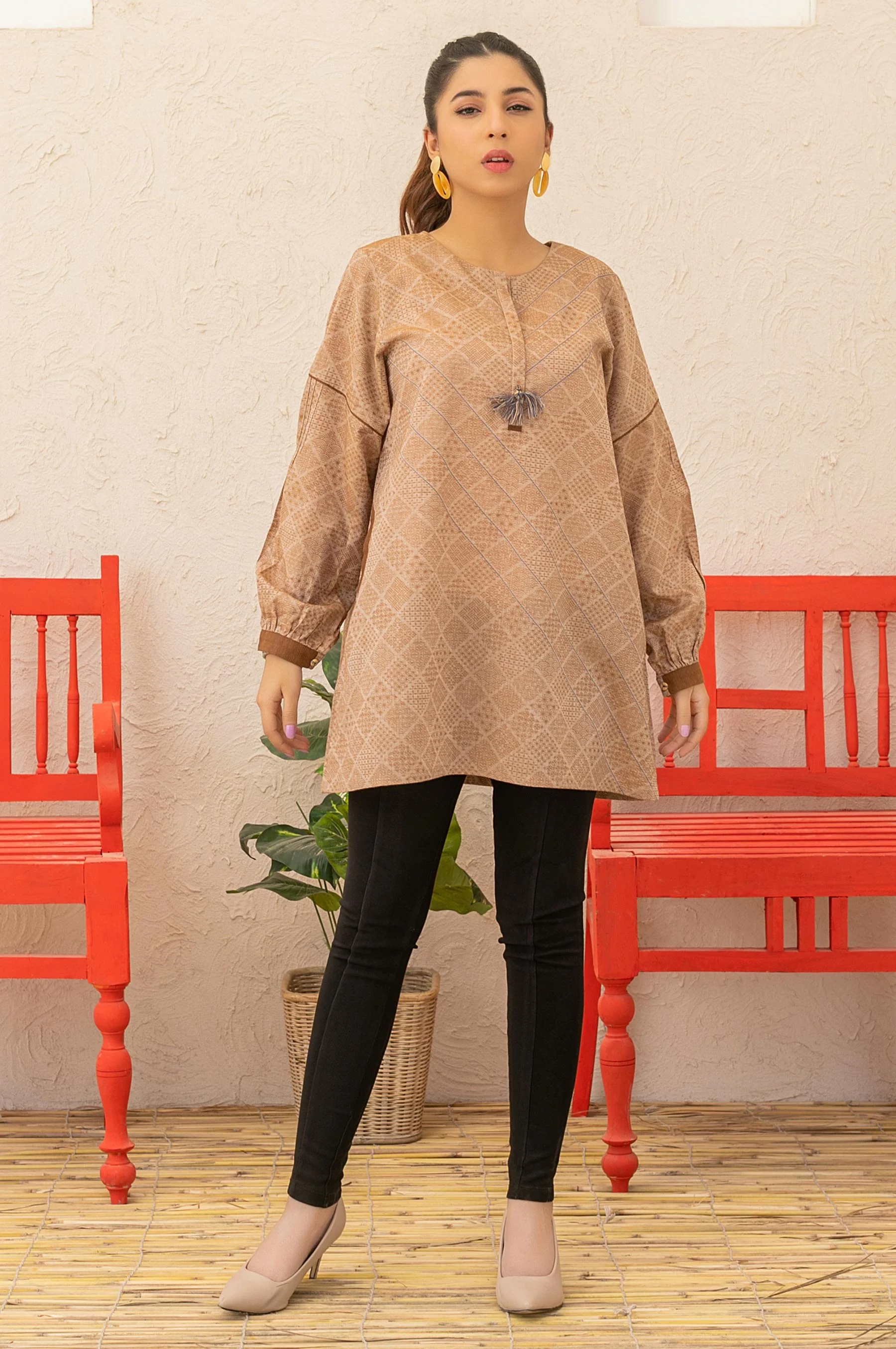 Stitched 1 Piece Embellished Top - Image 4