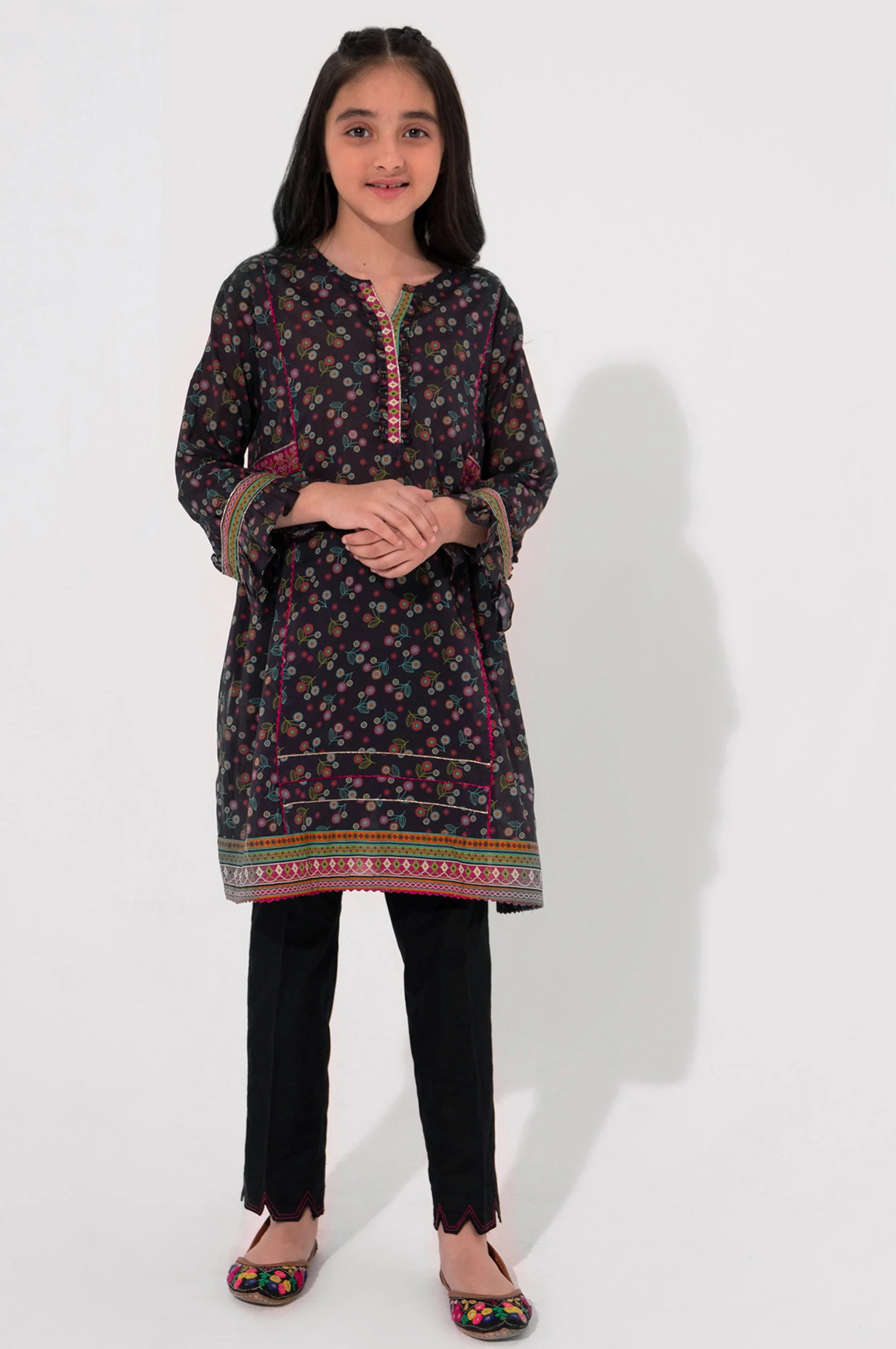 Stitched 1 Piece Embellished Lawn Shirt