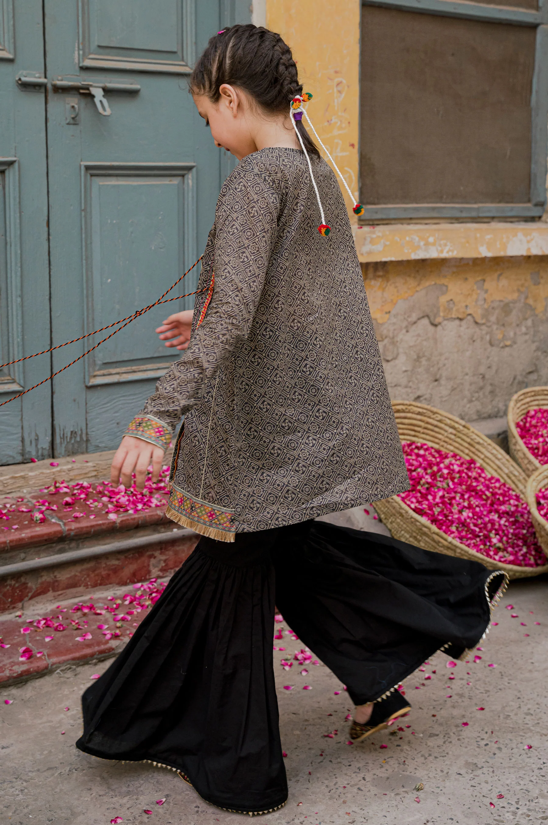 Stitched 1 Piece Printed Embellished Lawn Shirt - Image 2