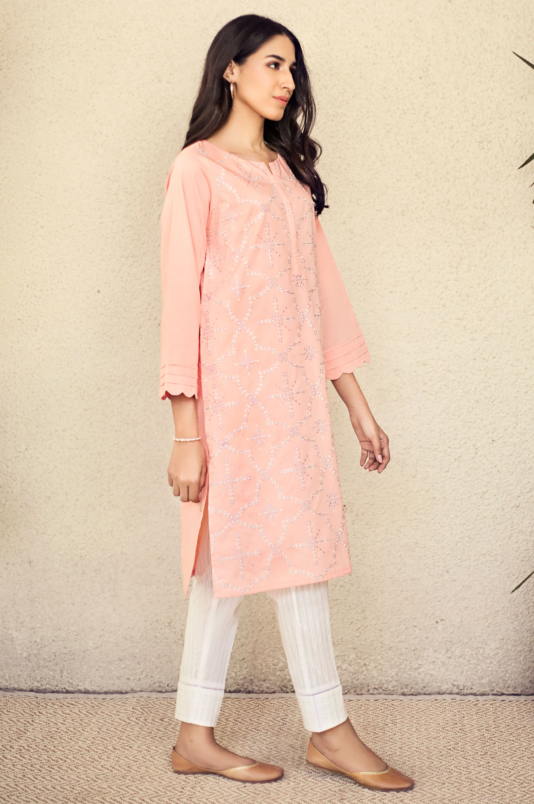 Stitched 1 Piece Embroidered Shirt - Image 2
