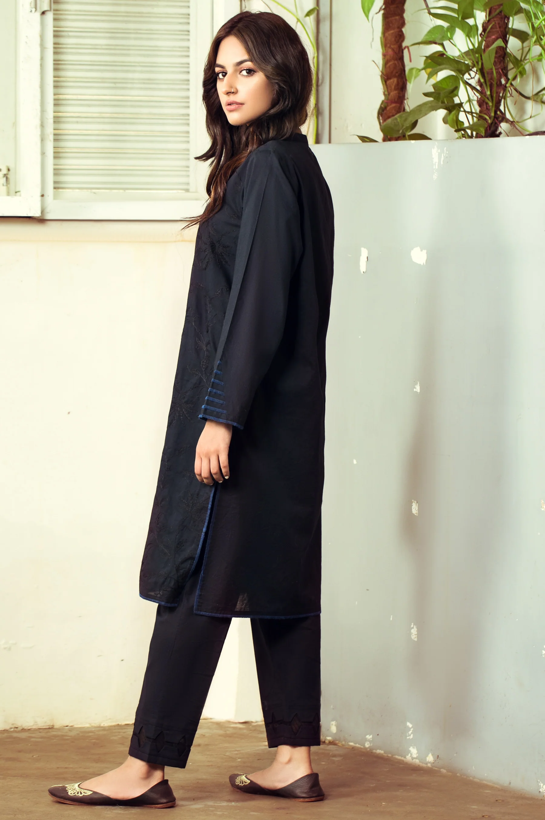 Stitched 1 Piece Embroidered Shirt - Image 2