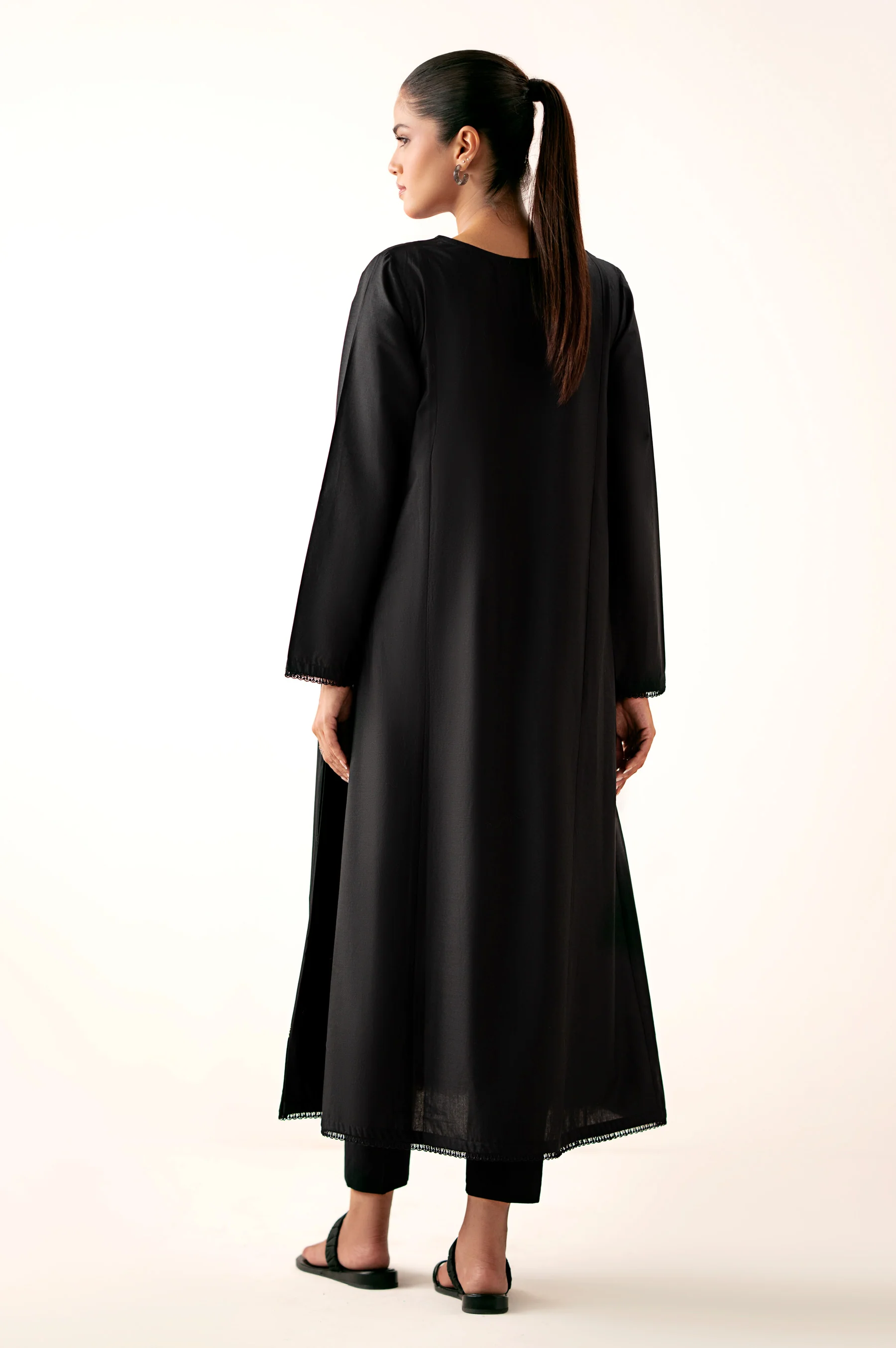 Stitched 1 Piece Embroidered Cambric Shirt - Image 6