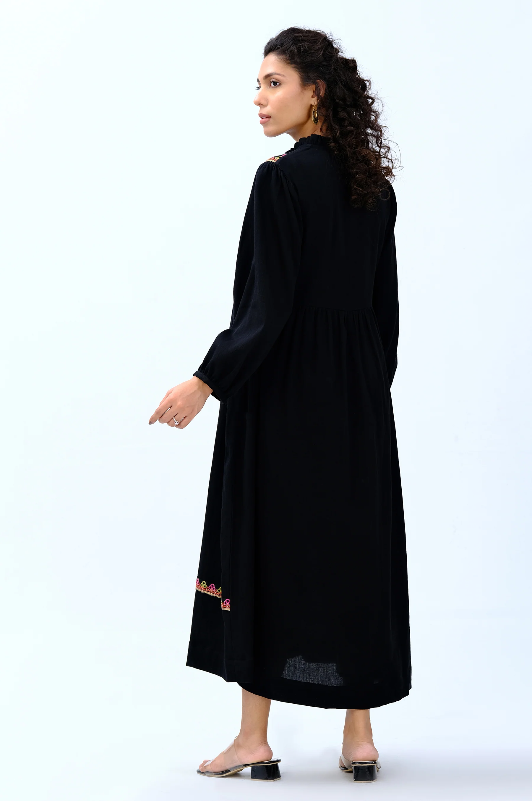 Stitched 1 Piece Embroidered cottel Shirt - Image 2