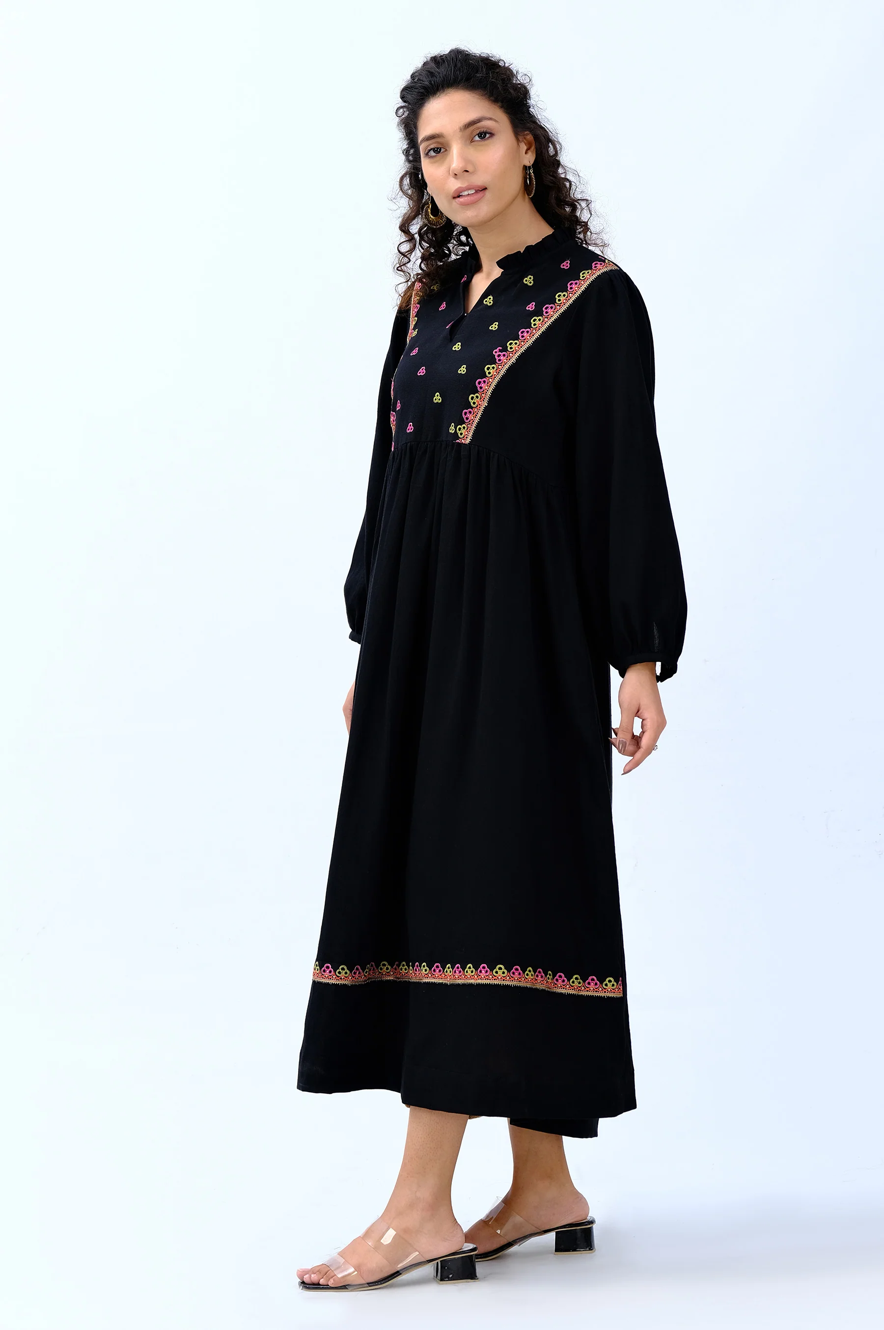 Stitched 1 Piece Embroidered cottel Shirt - Image 4