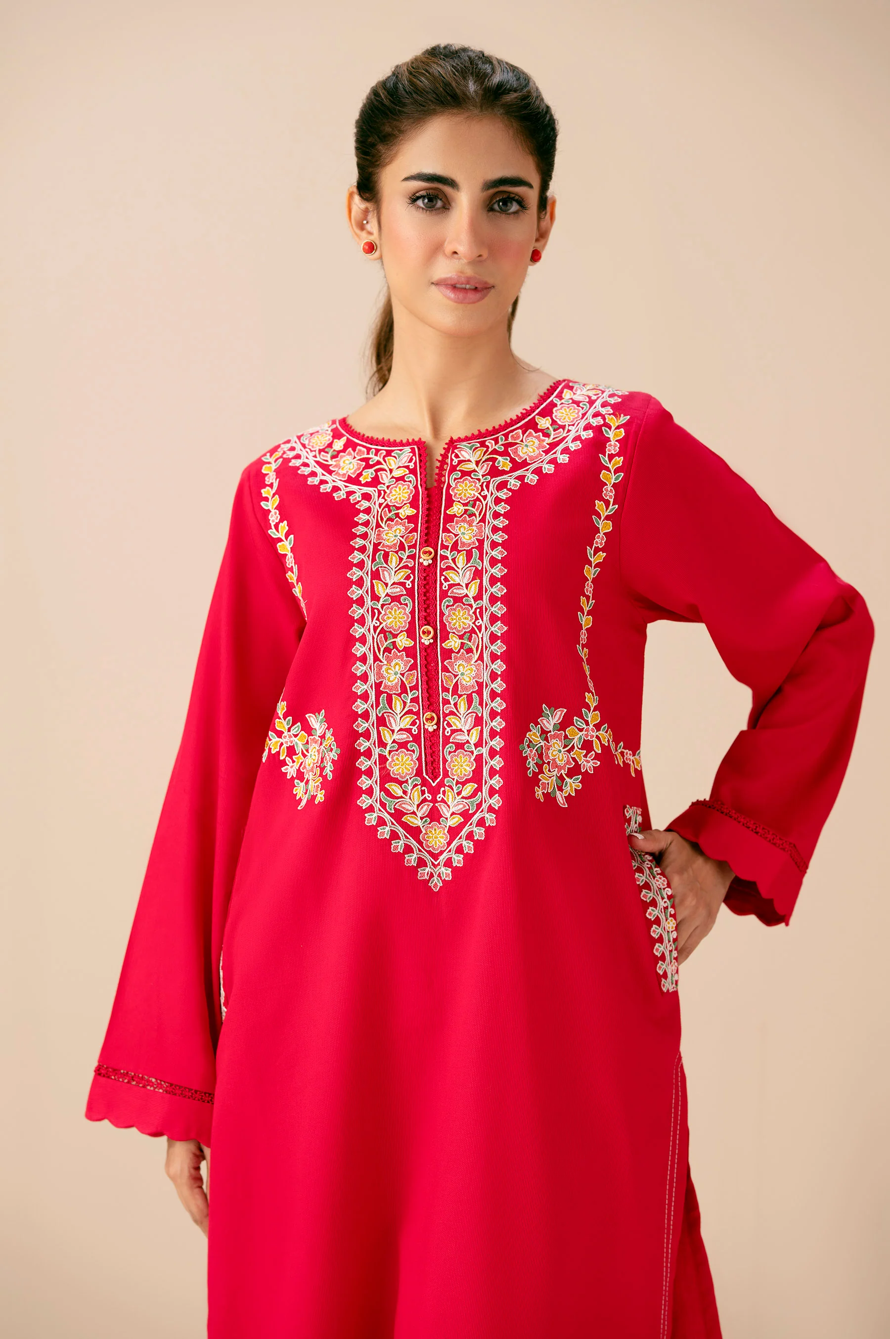 STITCHED EMBROIDERED SHIRT - Image 3