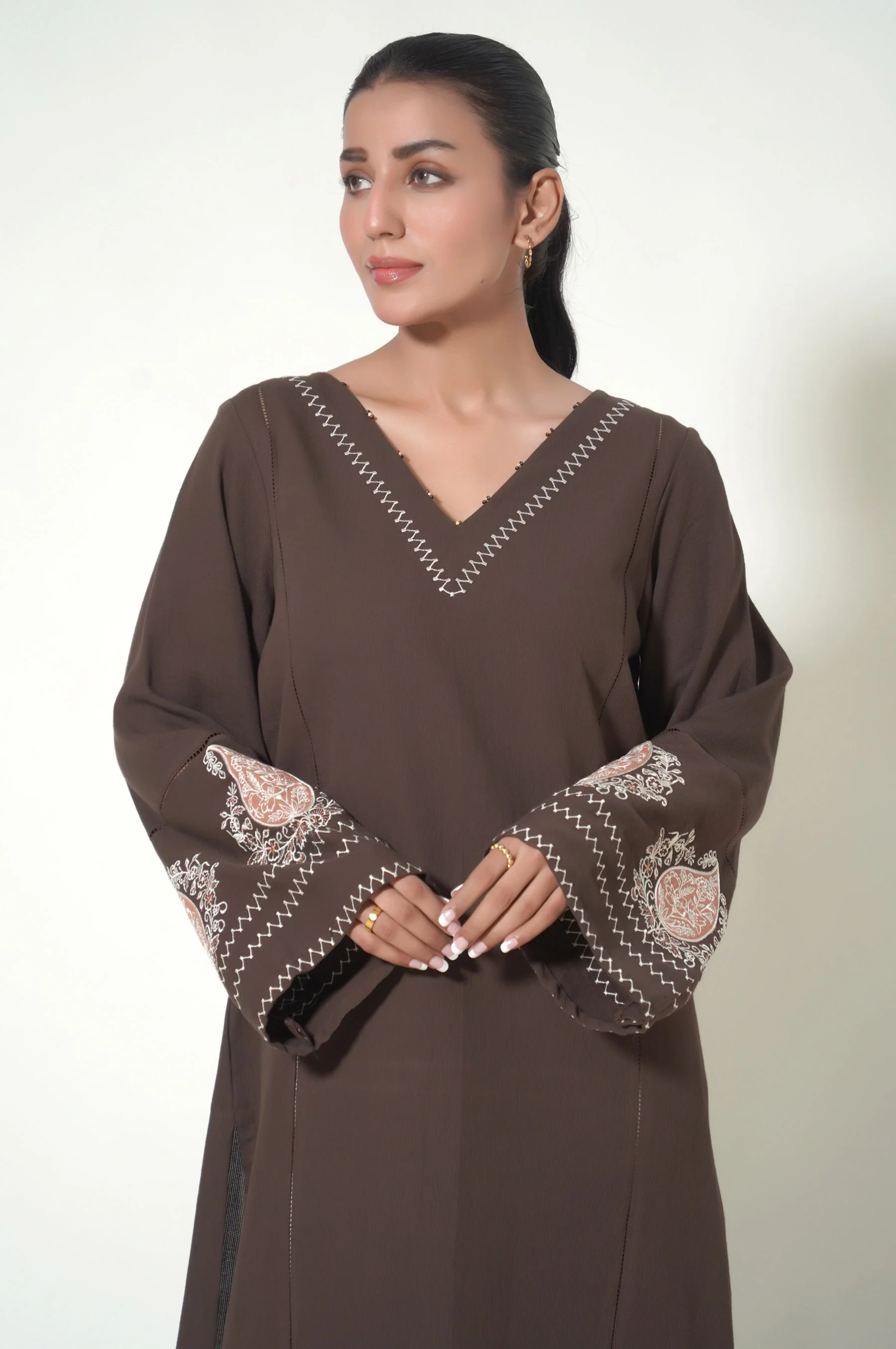 STITCHED EMBROIDERED SHIRT - Image 2