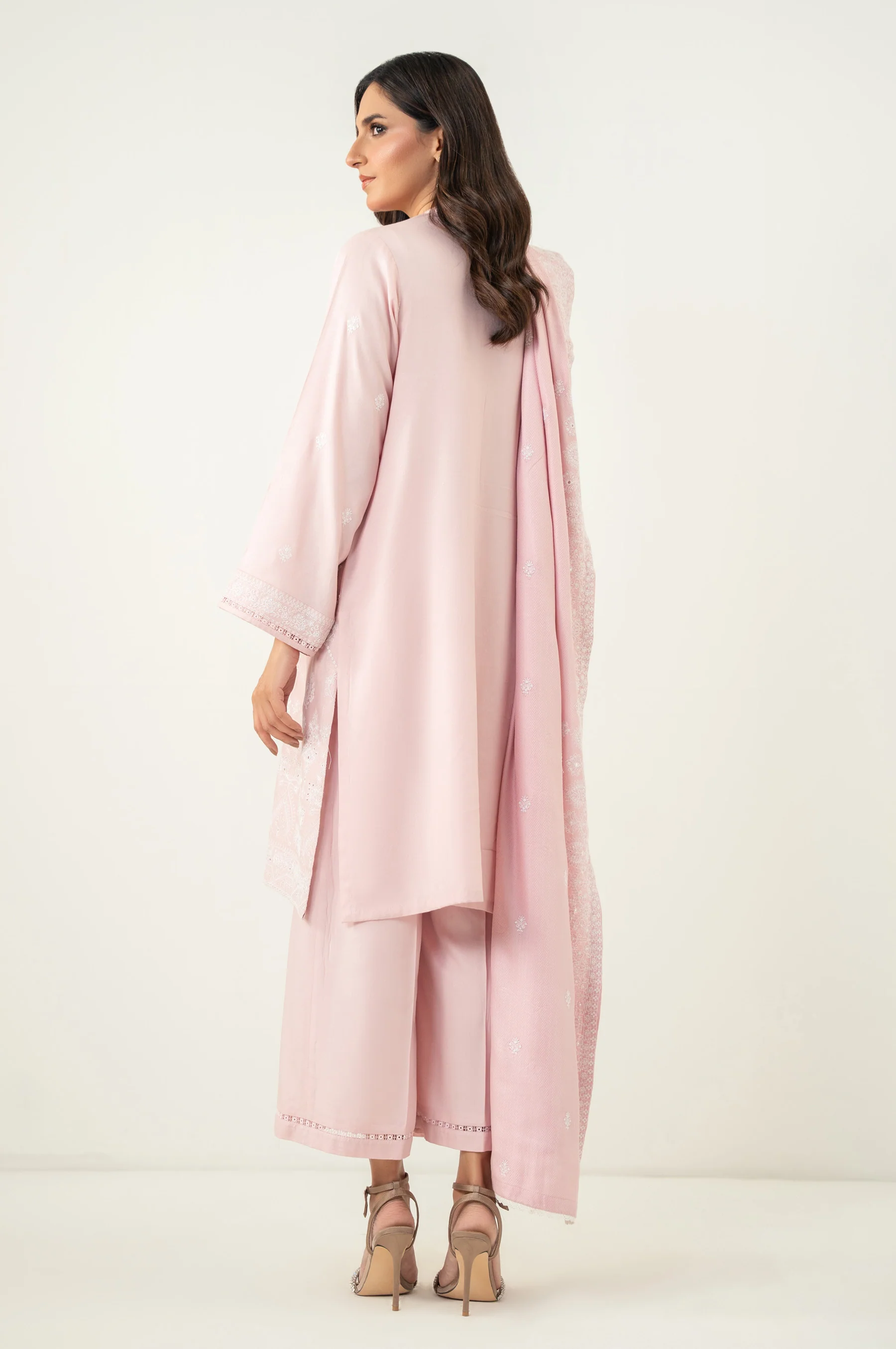 EMBROIDERED CHIKANKARI STITCHED DUPATTA (FACTORY E-OUTLET) - Image 3