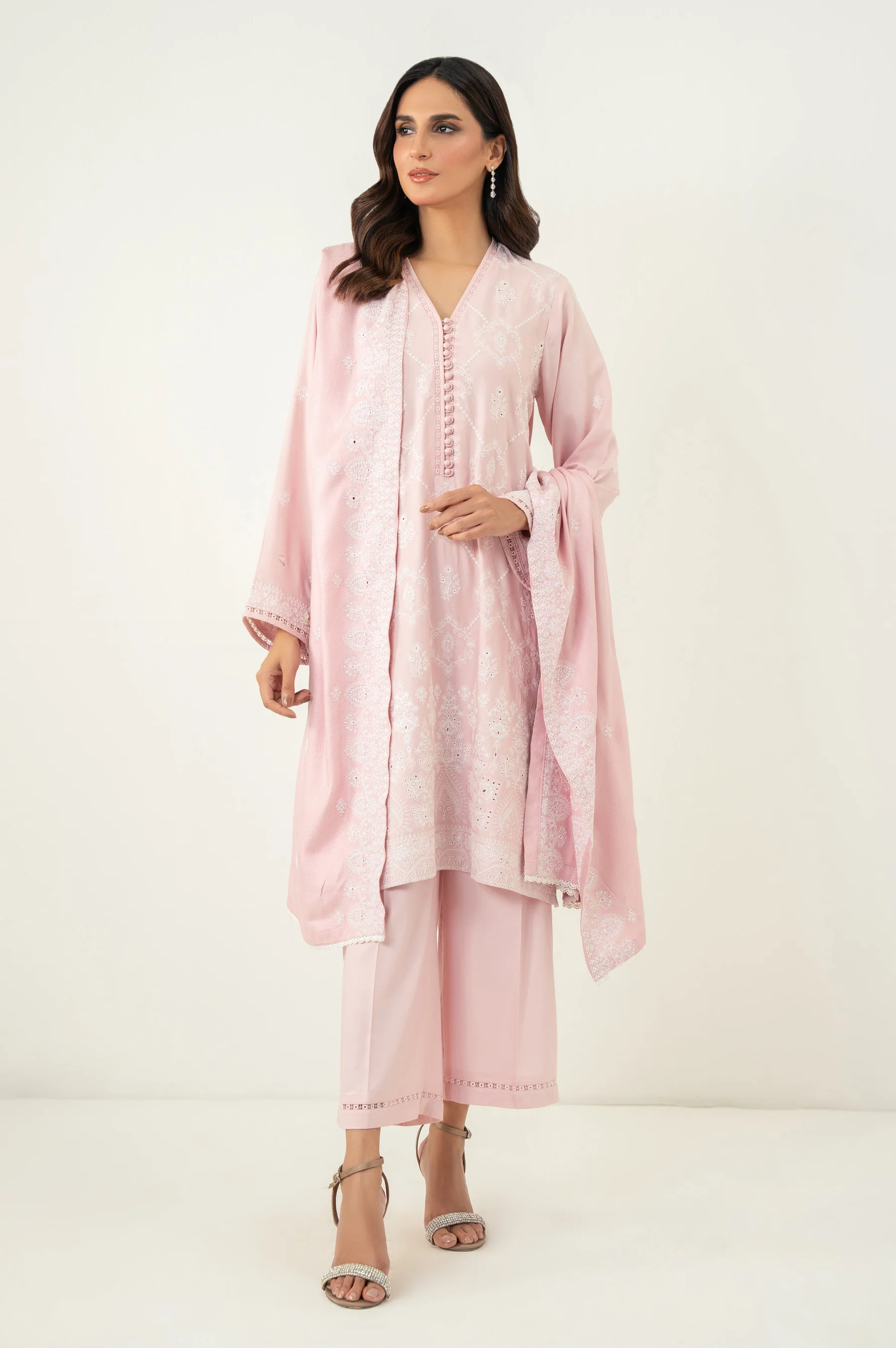 EMBROIDERED CHIKANKARI STITCHED DUPATTA (FACTORY E-OUTLET) - Image 6