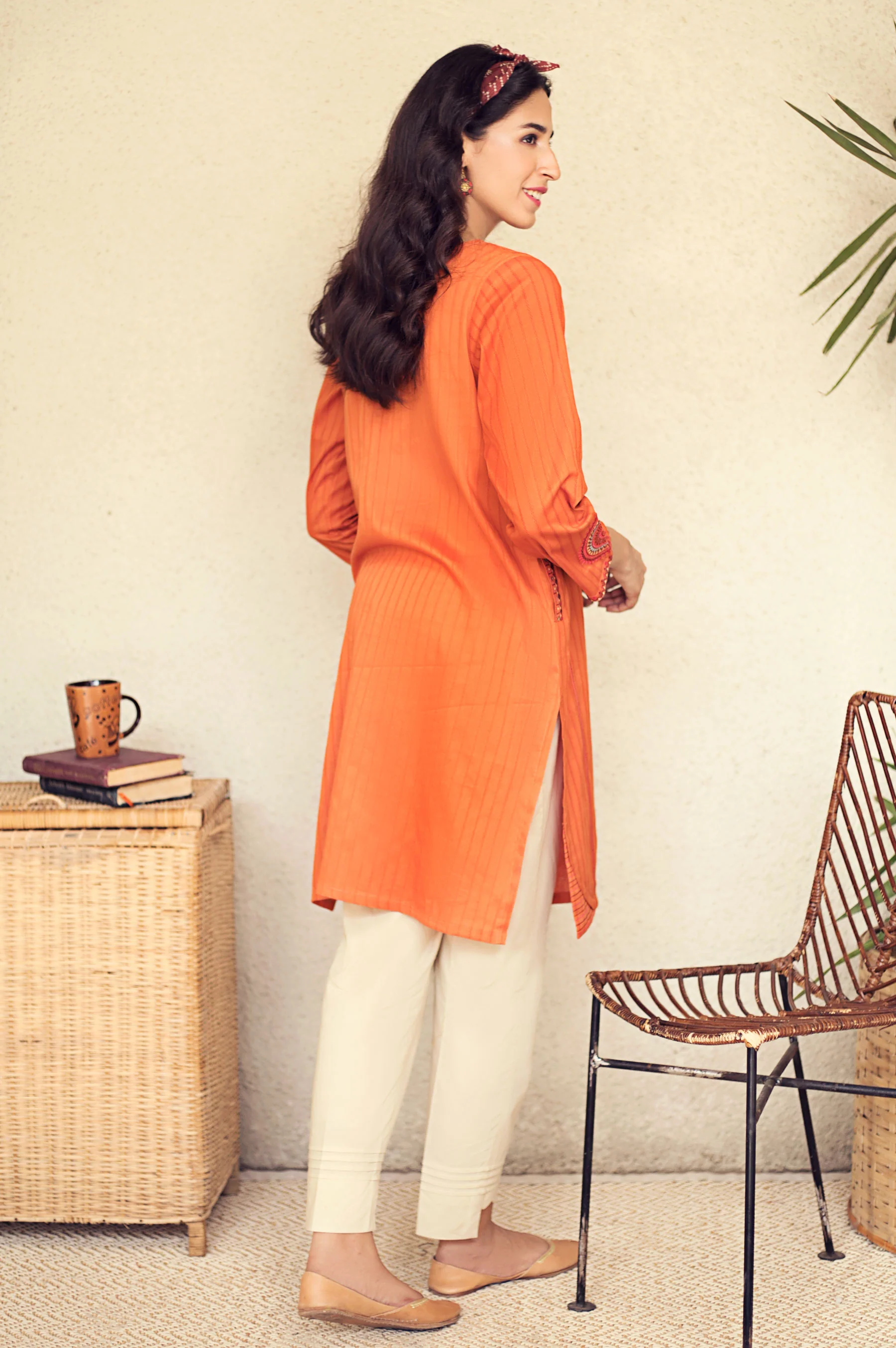 Stitched 1 Piece Embroidered Shirt - Image 2