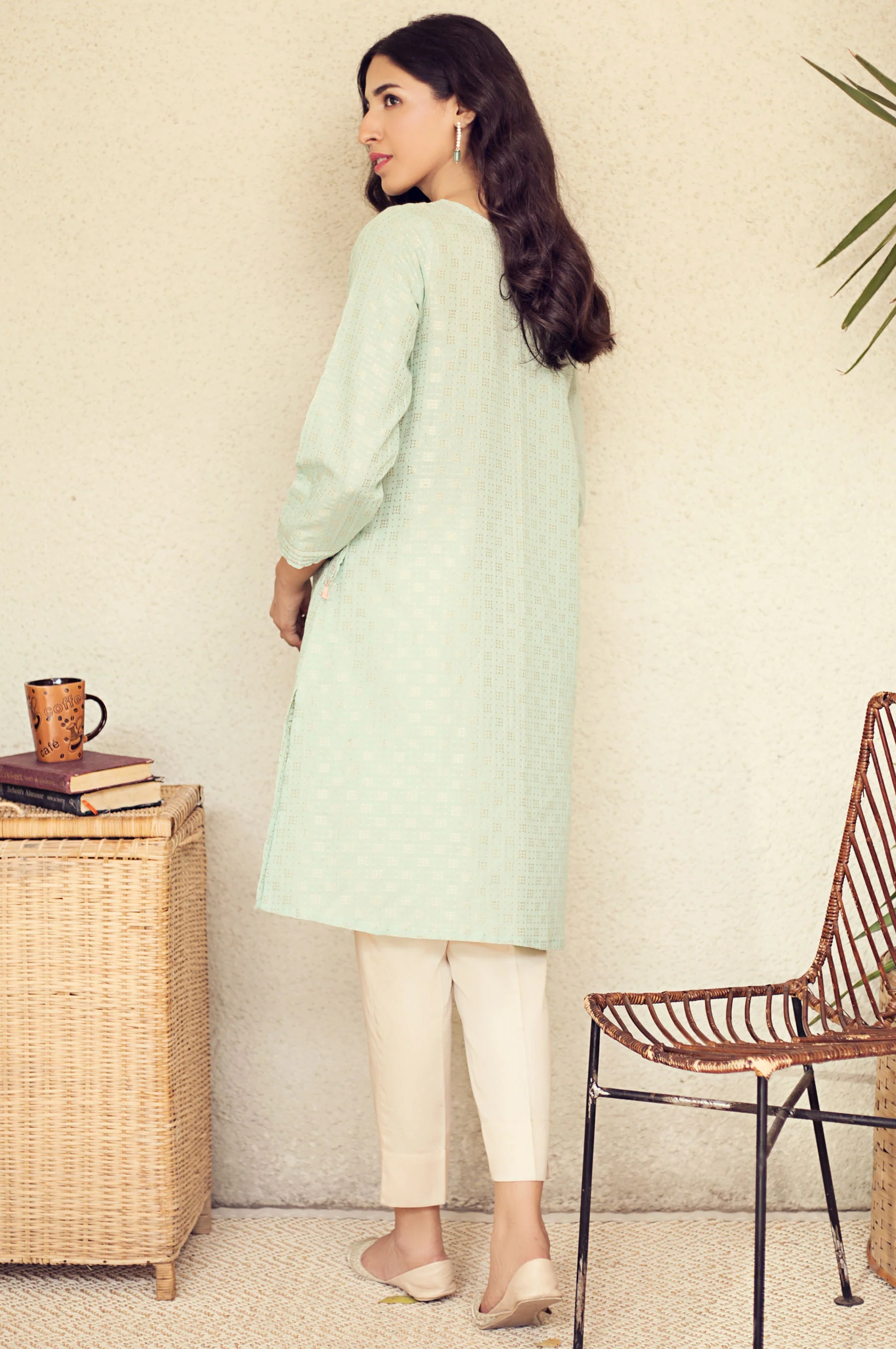 Stitched 1 Piece Embroidered Shirt - Image 3