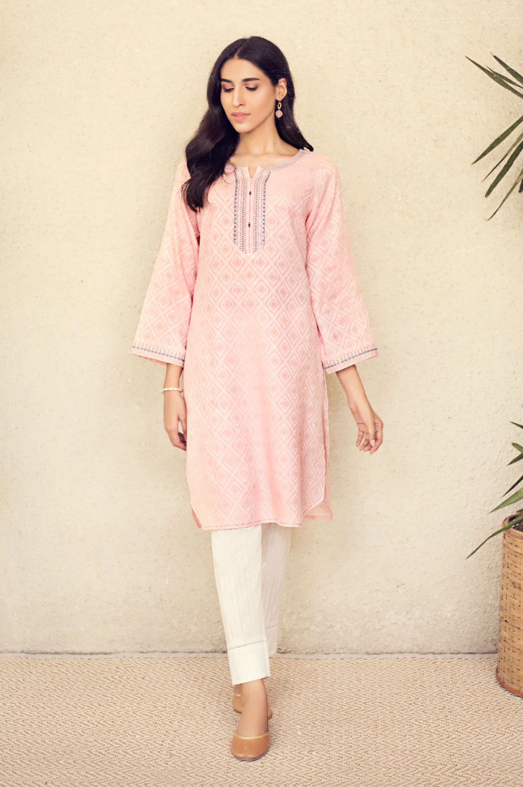 Stitched 1 Piece Embroidered Shirt