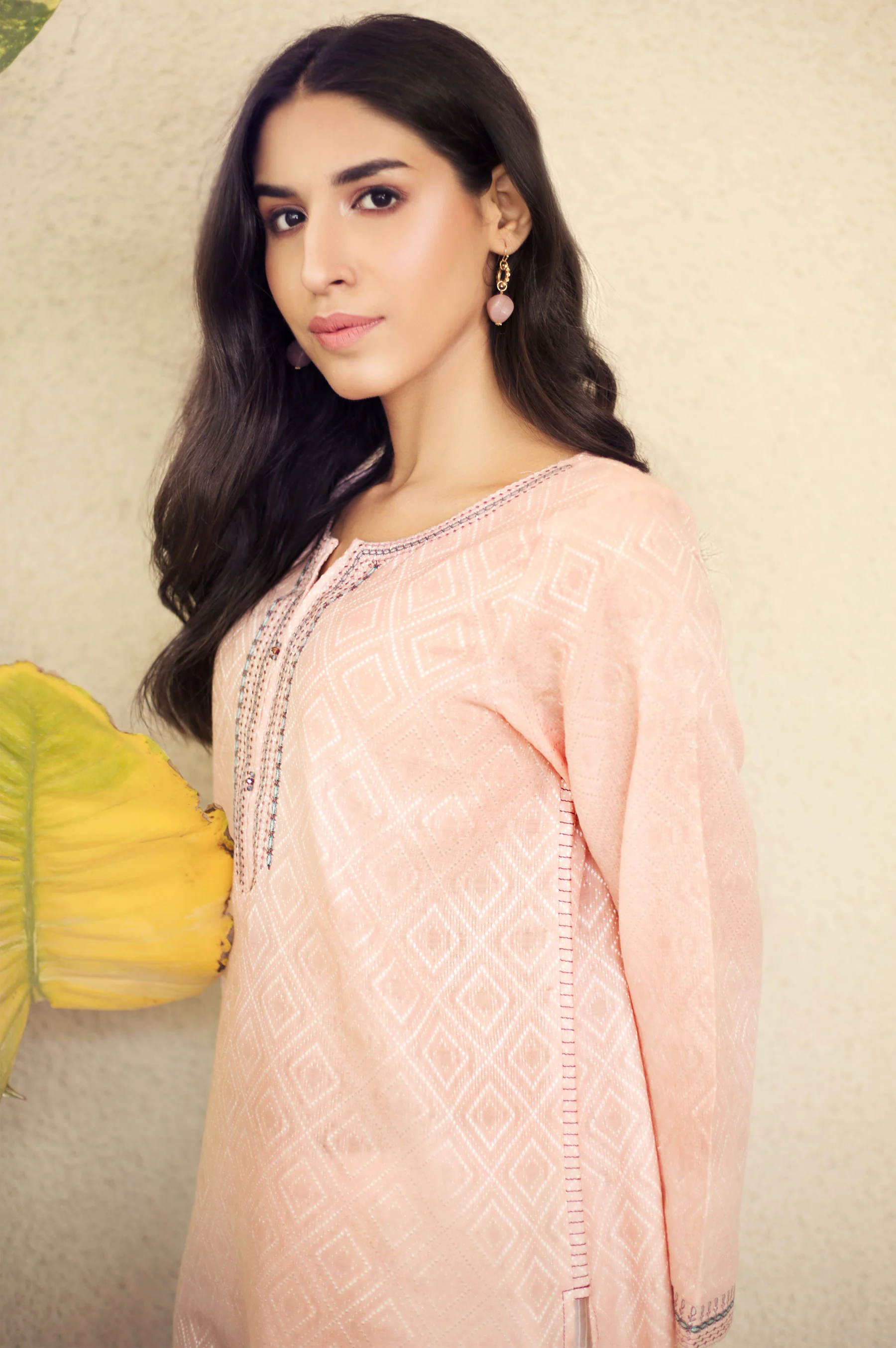 Stitched 1 Piece Embroidered Shirt - Image 3