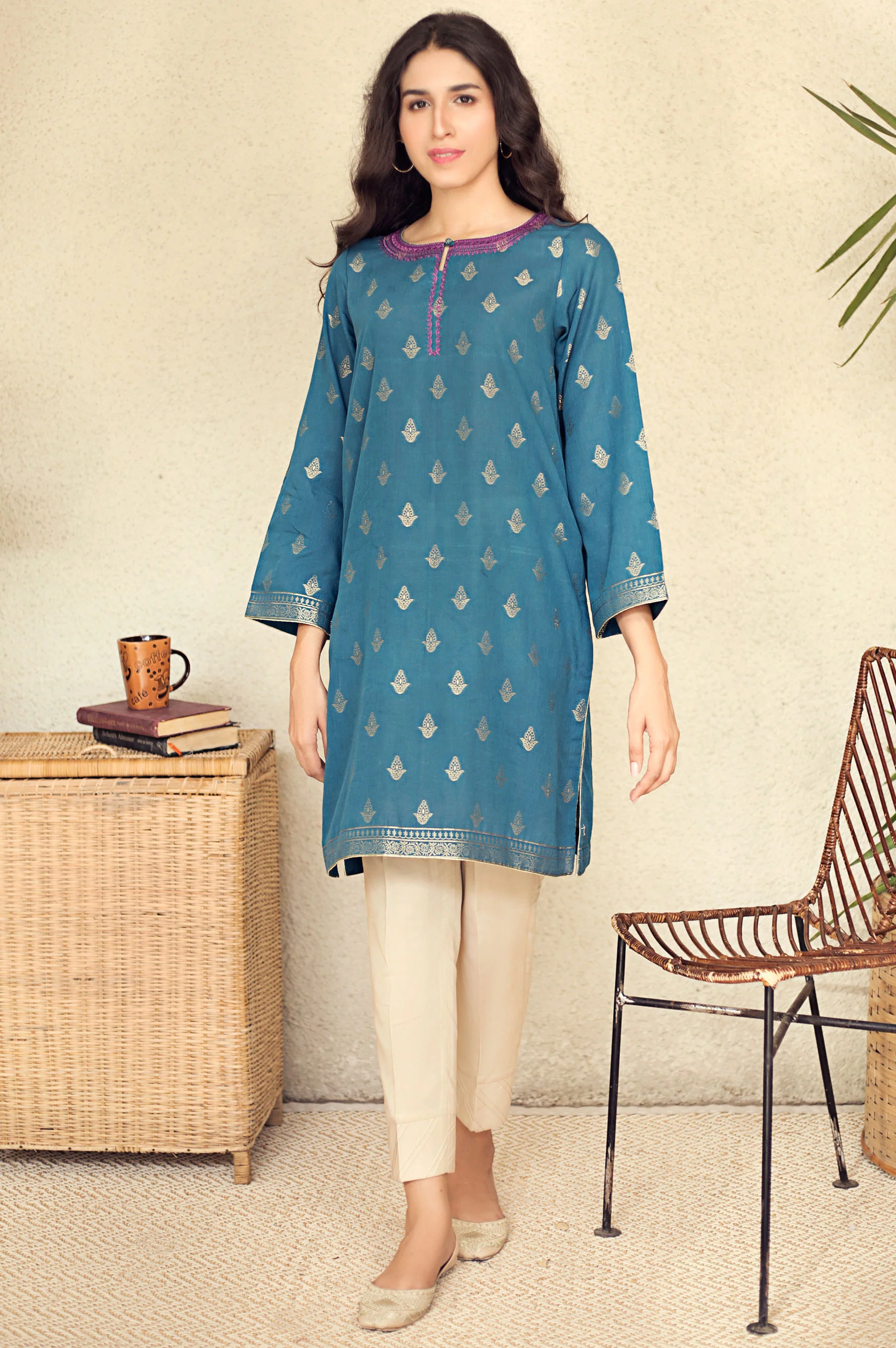 Stitched 1 Piece Embroidered Shirt