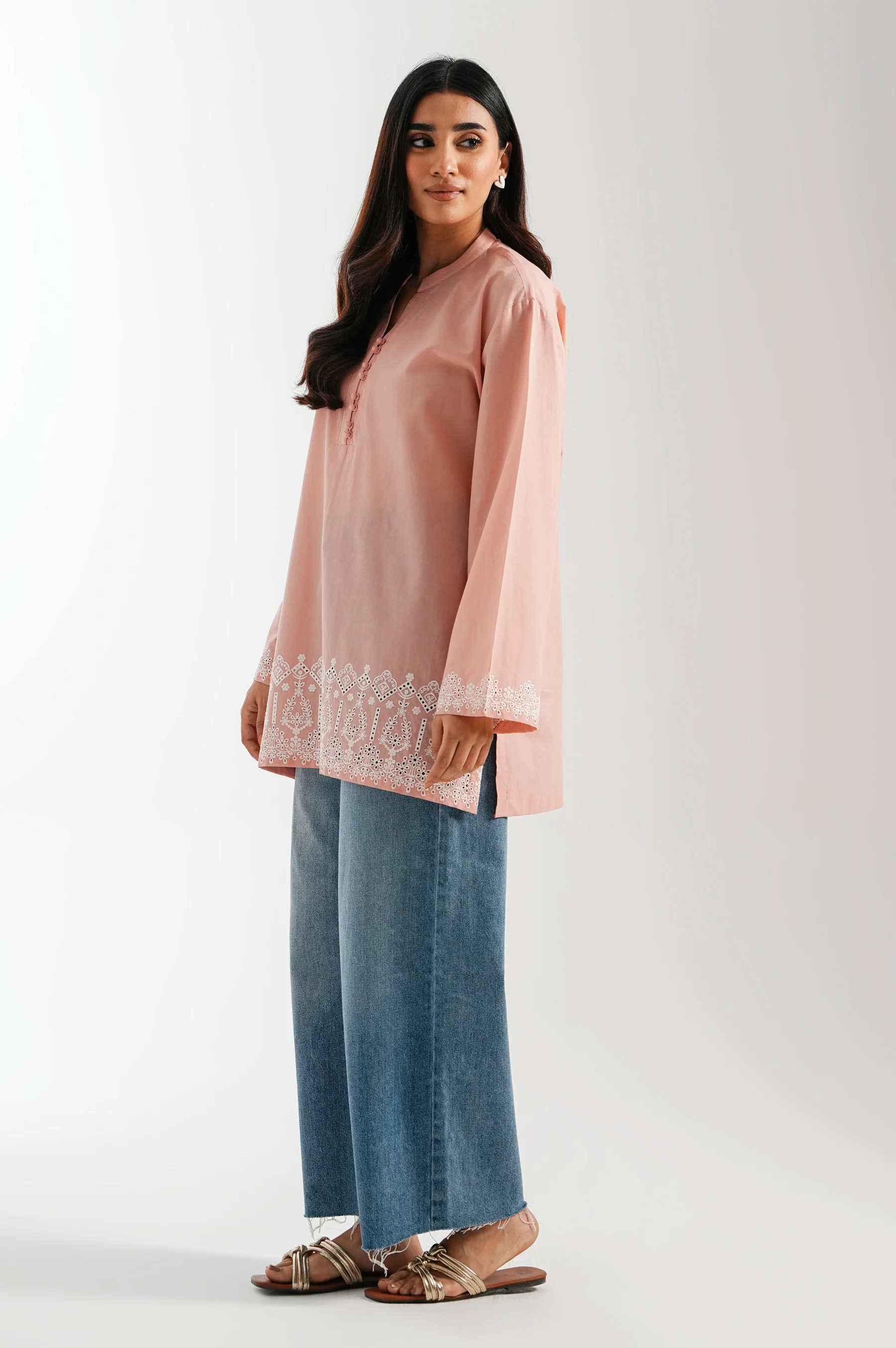 STITCHED CHIKANKARI TOP - Image 5
