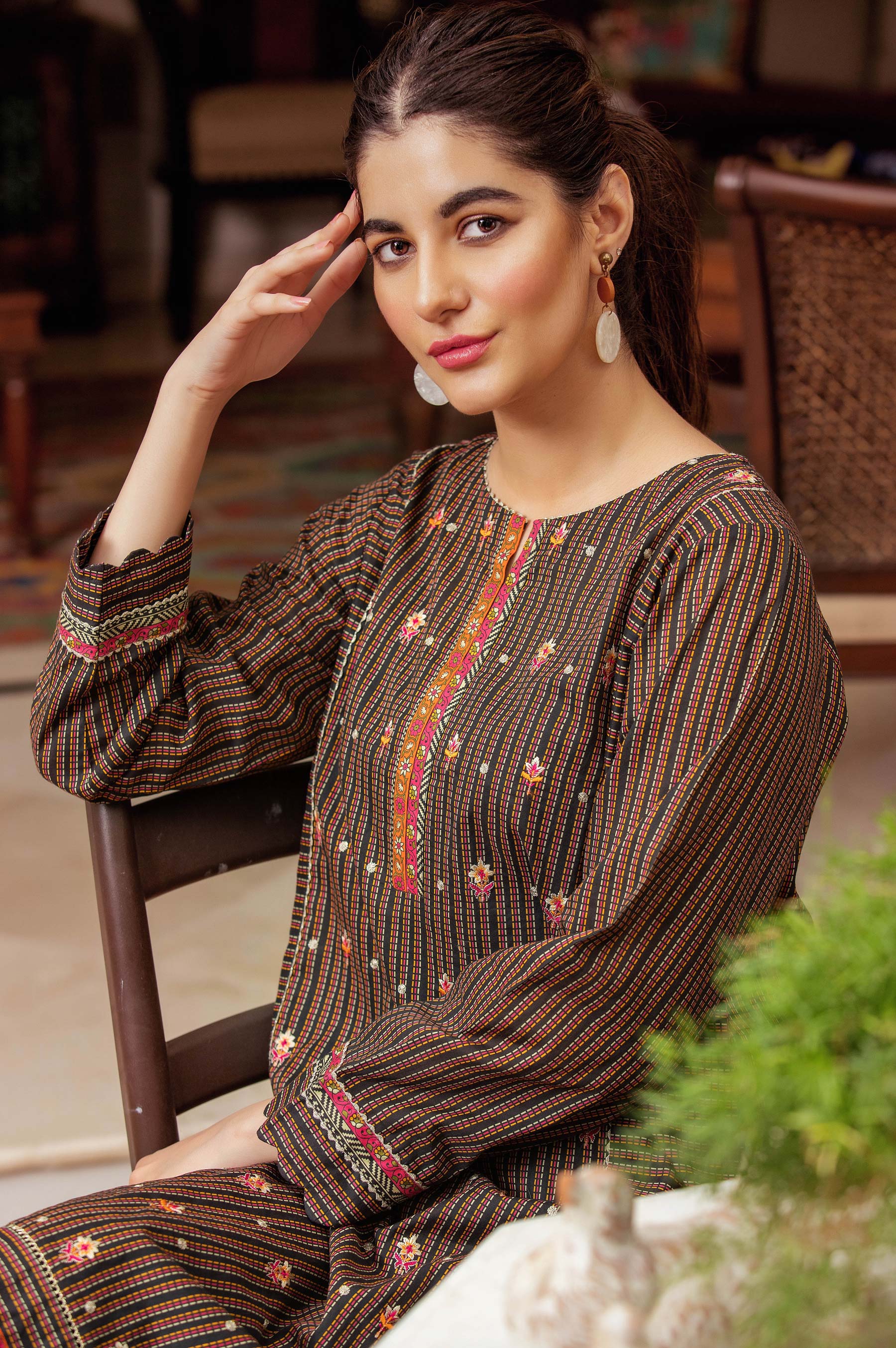 Stitched 1 Piece Embroidered Lawn Shirt - Image 3