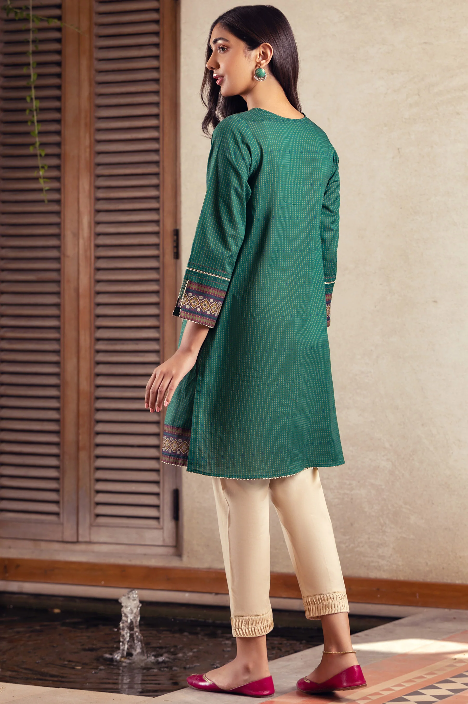 Stitched 1 Piece Embroidered Lawn Shirt - Image 2