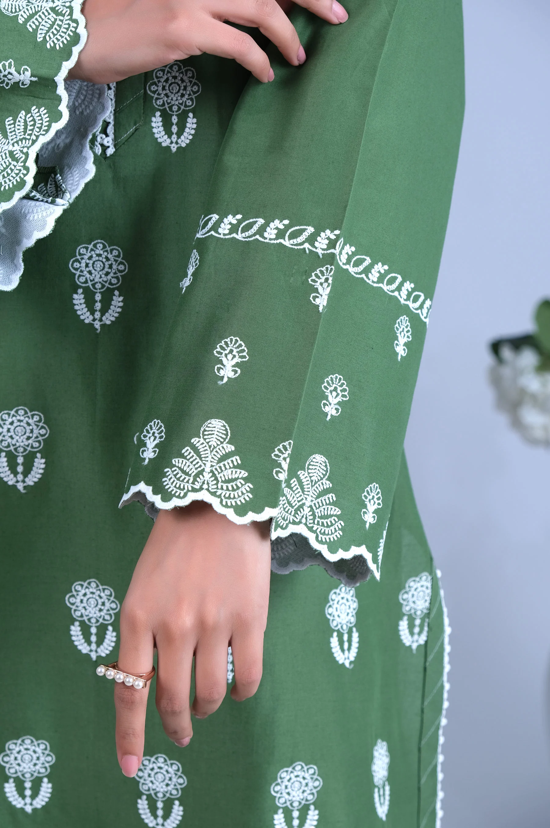 Stitched 1 Piece Embroidered Chikankari Shirt - Image 6
