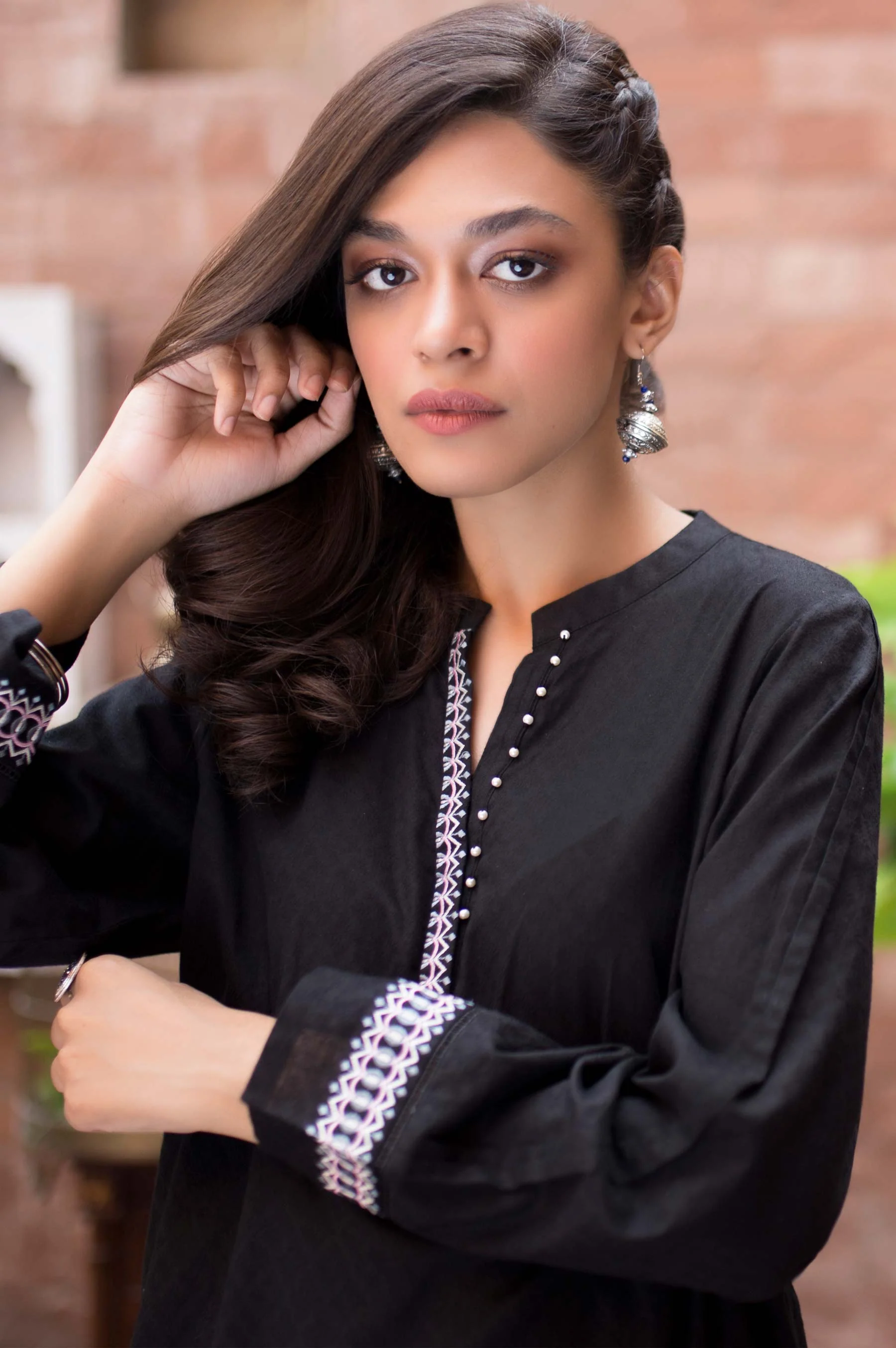 Stitched 1 Piece Self Jacquard Shirt - Image 3