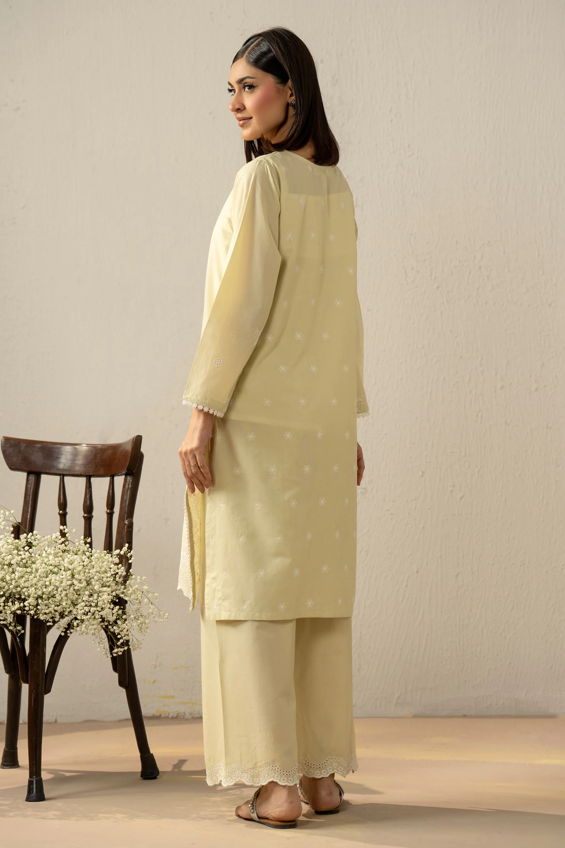 EMBROIDERED CHIKANKARI LAWN STITCHED 1 PIECE SHIRT (FACTORY E-OUTLET) - Image 3