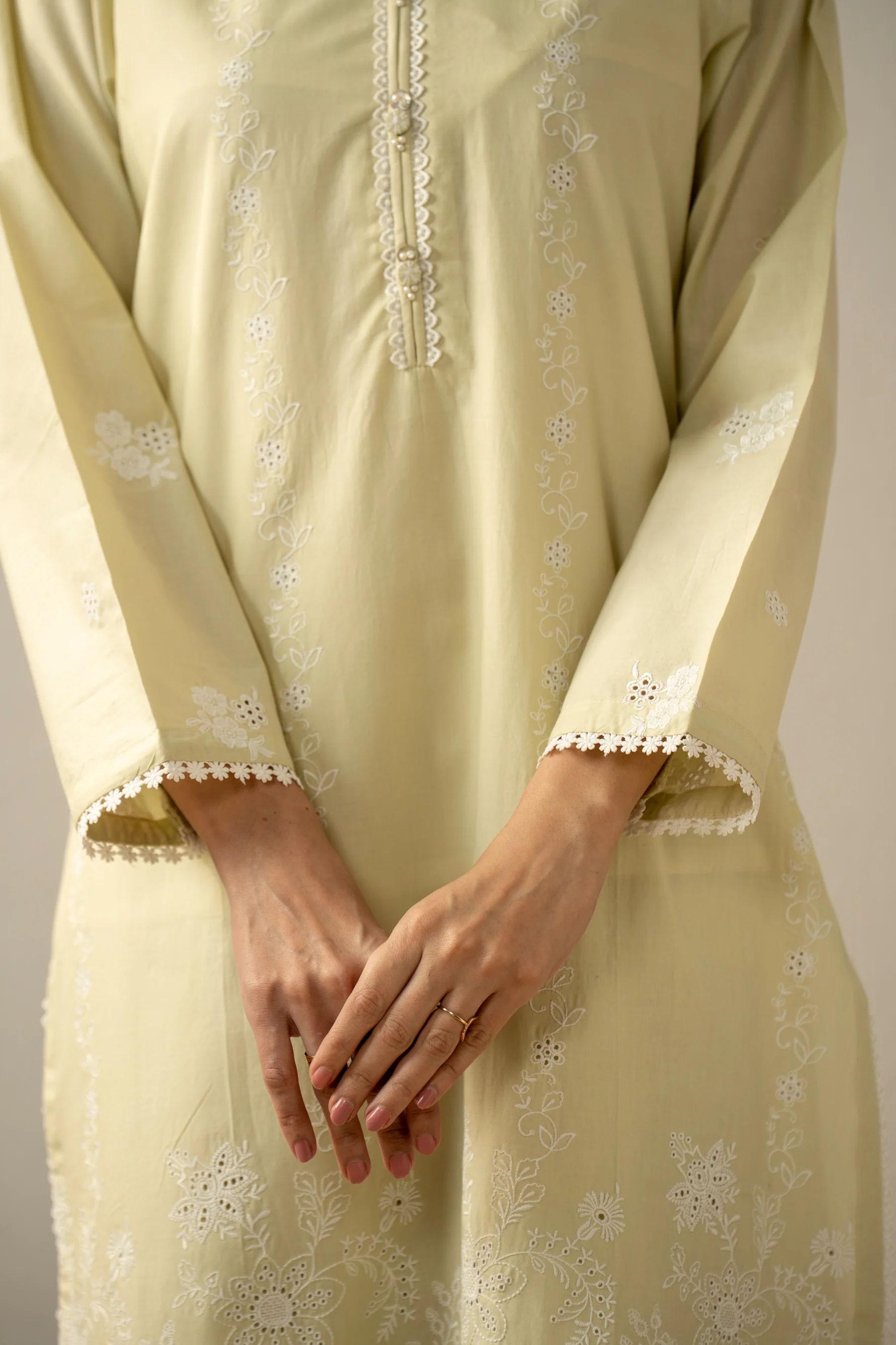 EMBROIDERED CHIKANKARI LAWN STITCHED 1 PIECE SHIRT (FACTORY E-OUTLET) - Image 6
