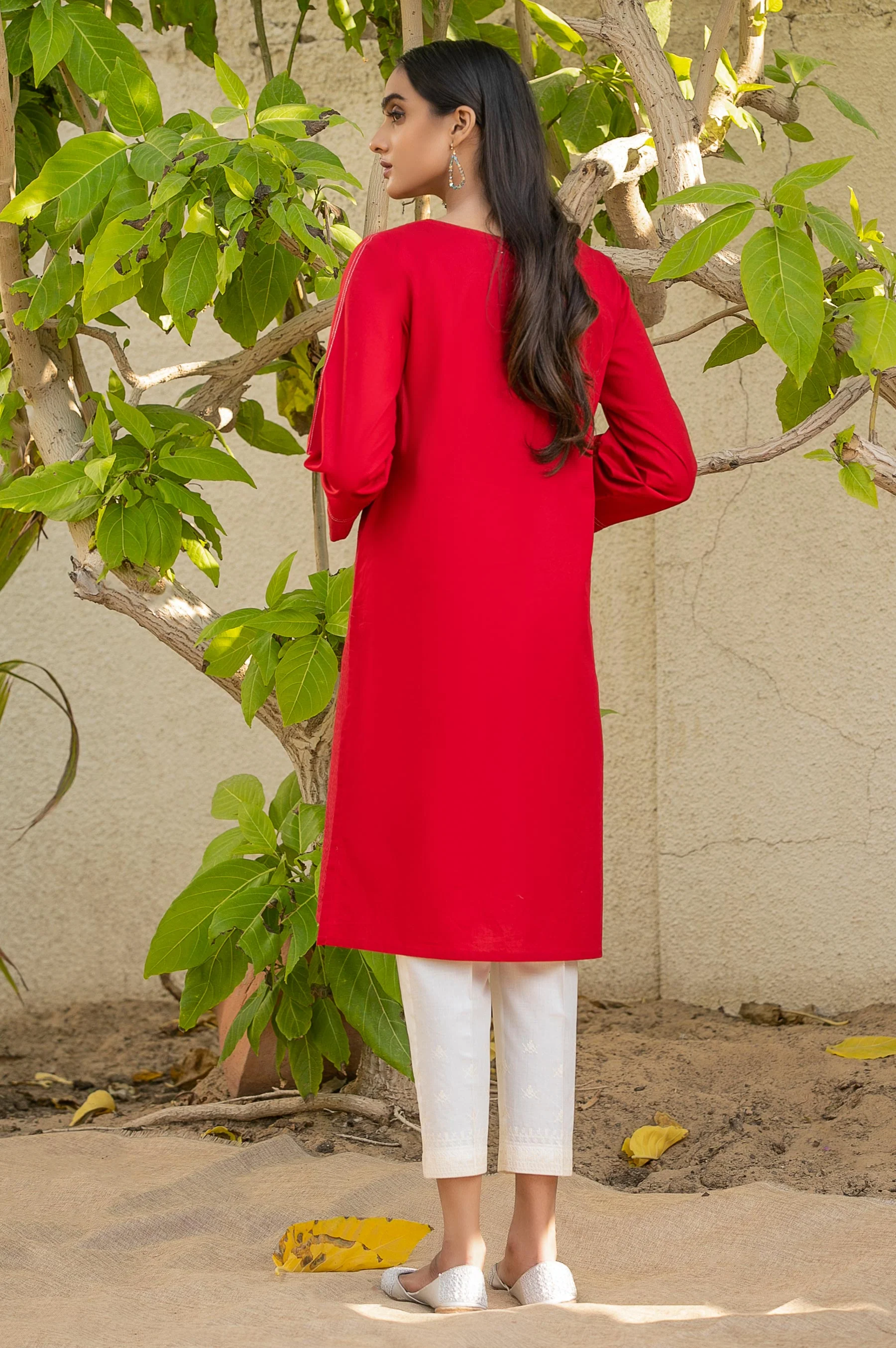 Stitched 1 Piece Embroidered Shirt - Image 2