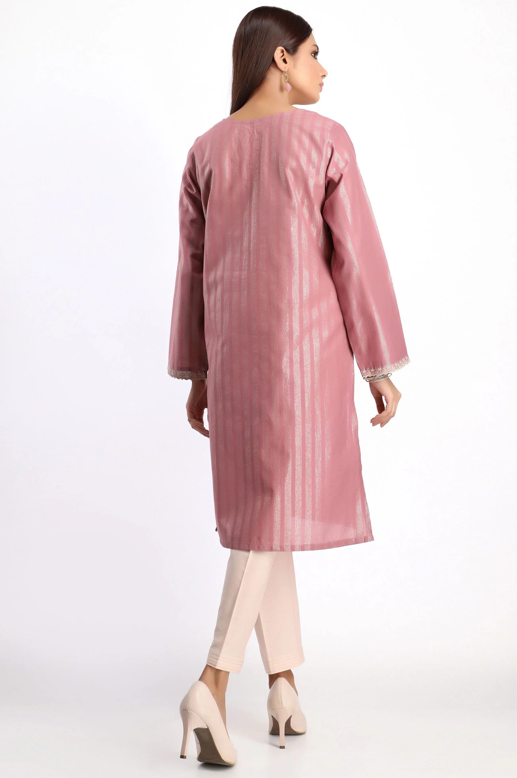 Stitched 1 Piece Embroidered Shirt - Image 2