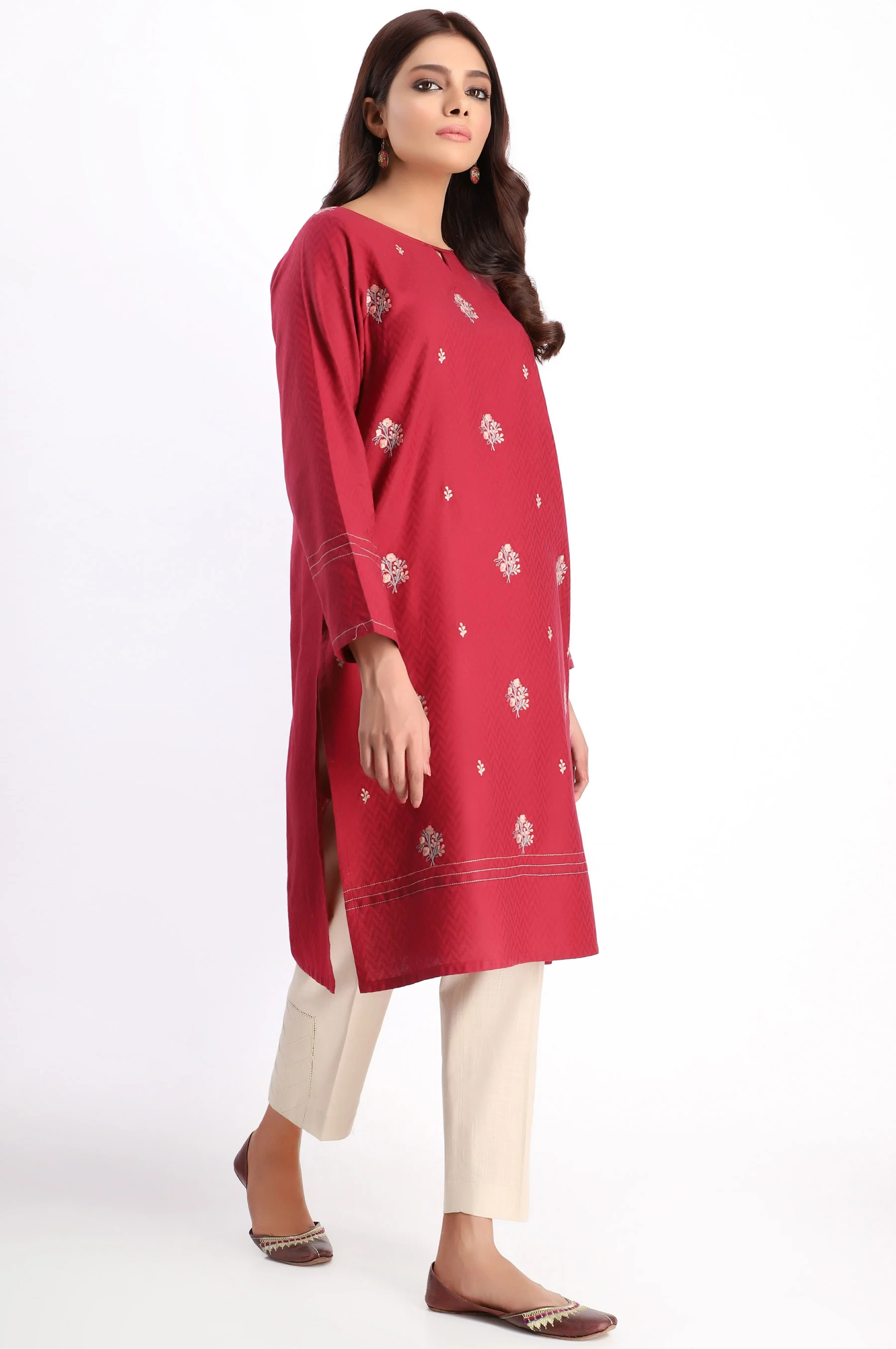 Stitched 1 Piece Embroidered Shirt - Image 3