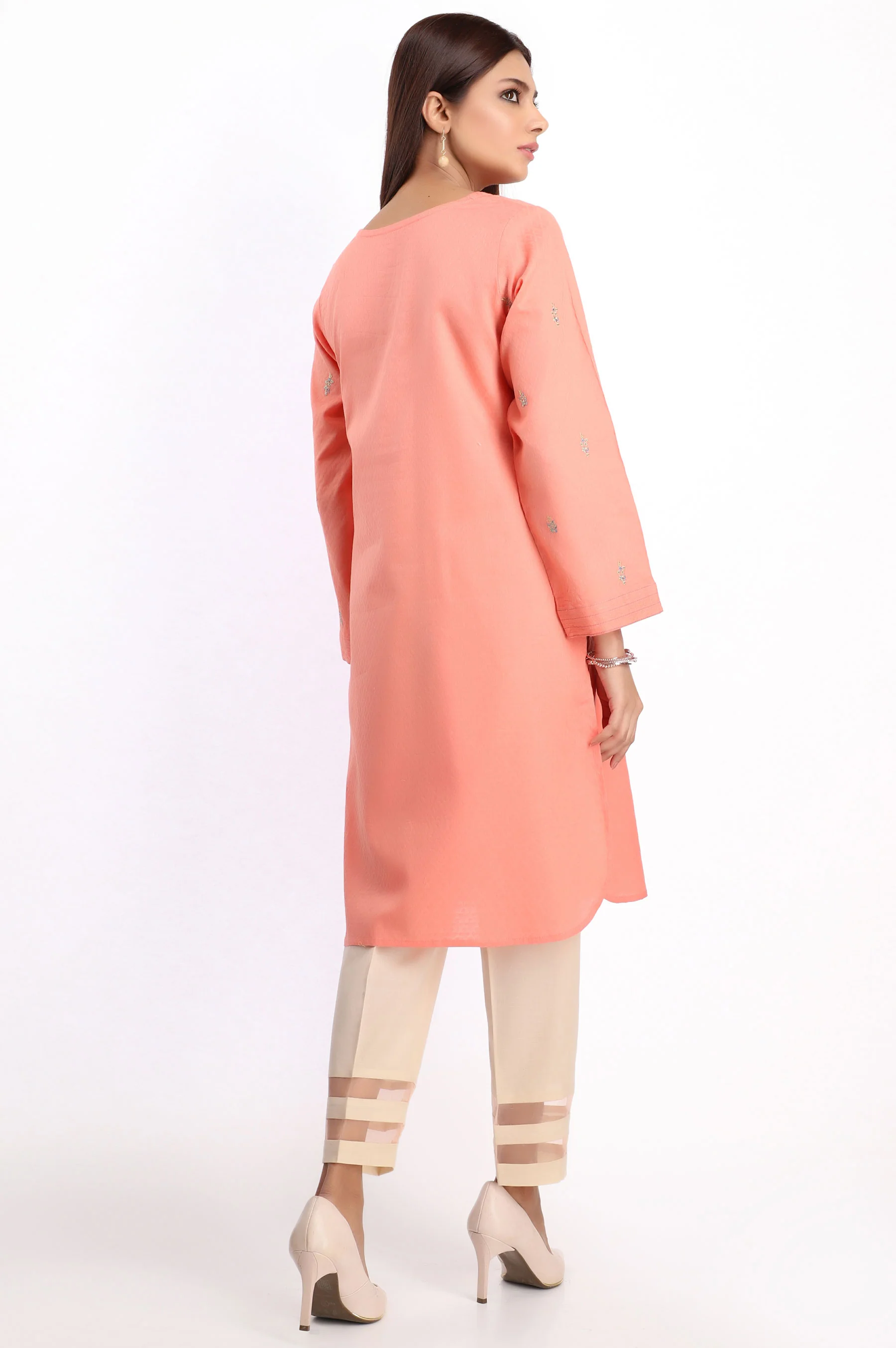 Stitched 1 Piece Embroidered Shirt - Image 2