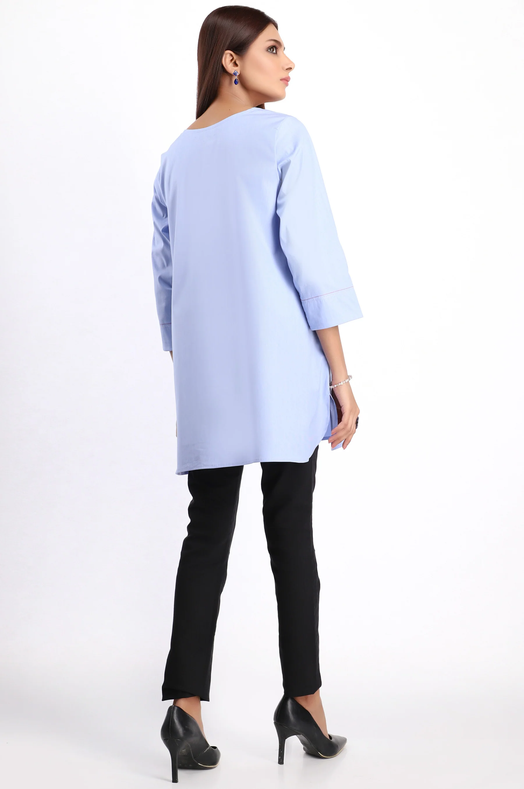 Stitched 1 Piece Embroidered Shirt - Image 2