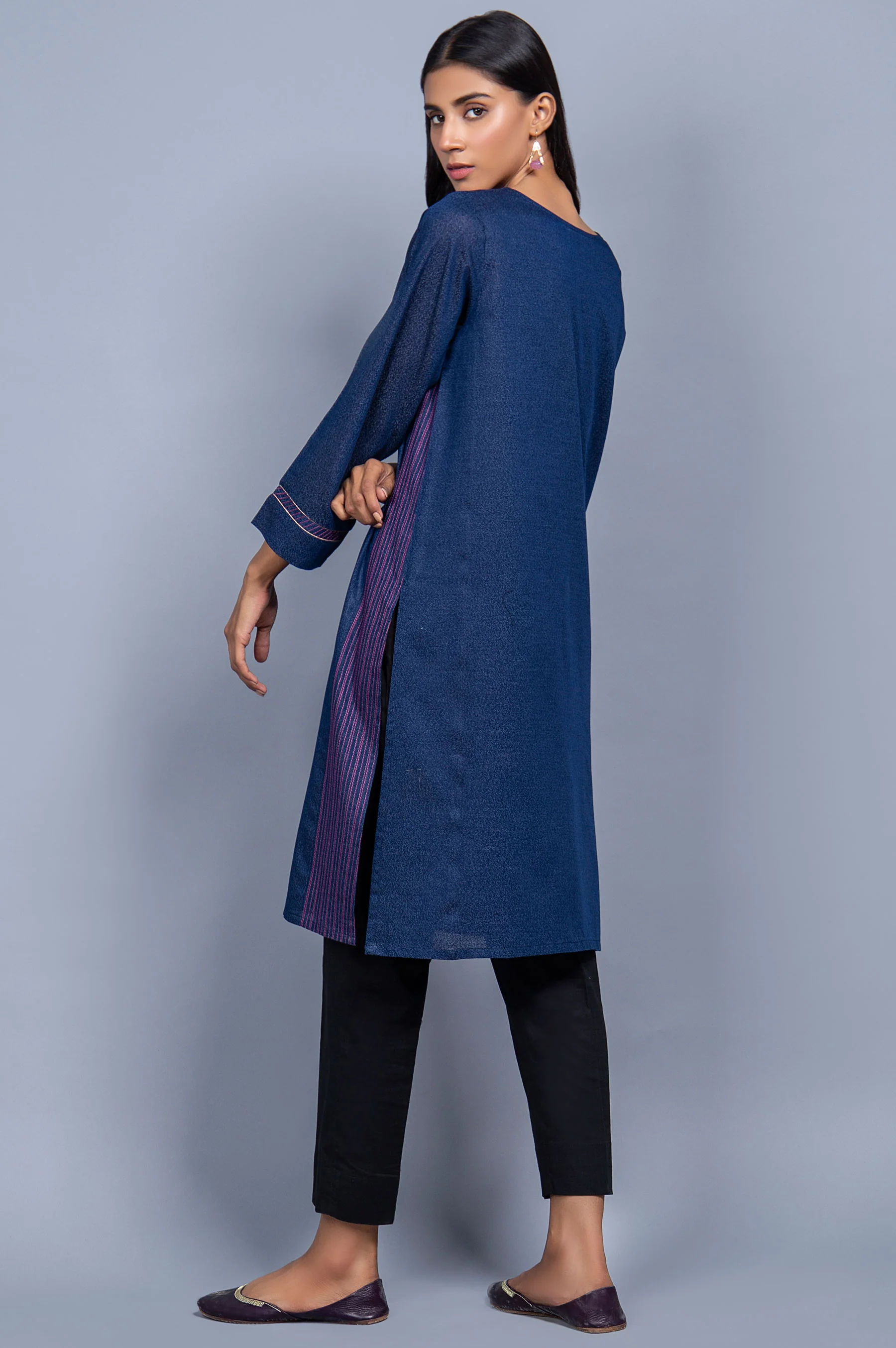 Stitched 1 Piece Embroidered Karandi Shirt - Image 2