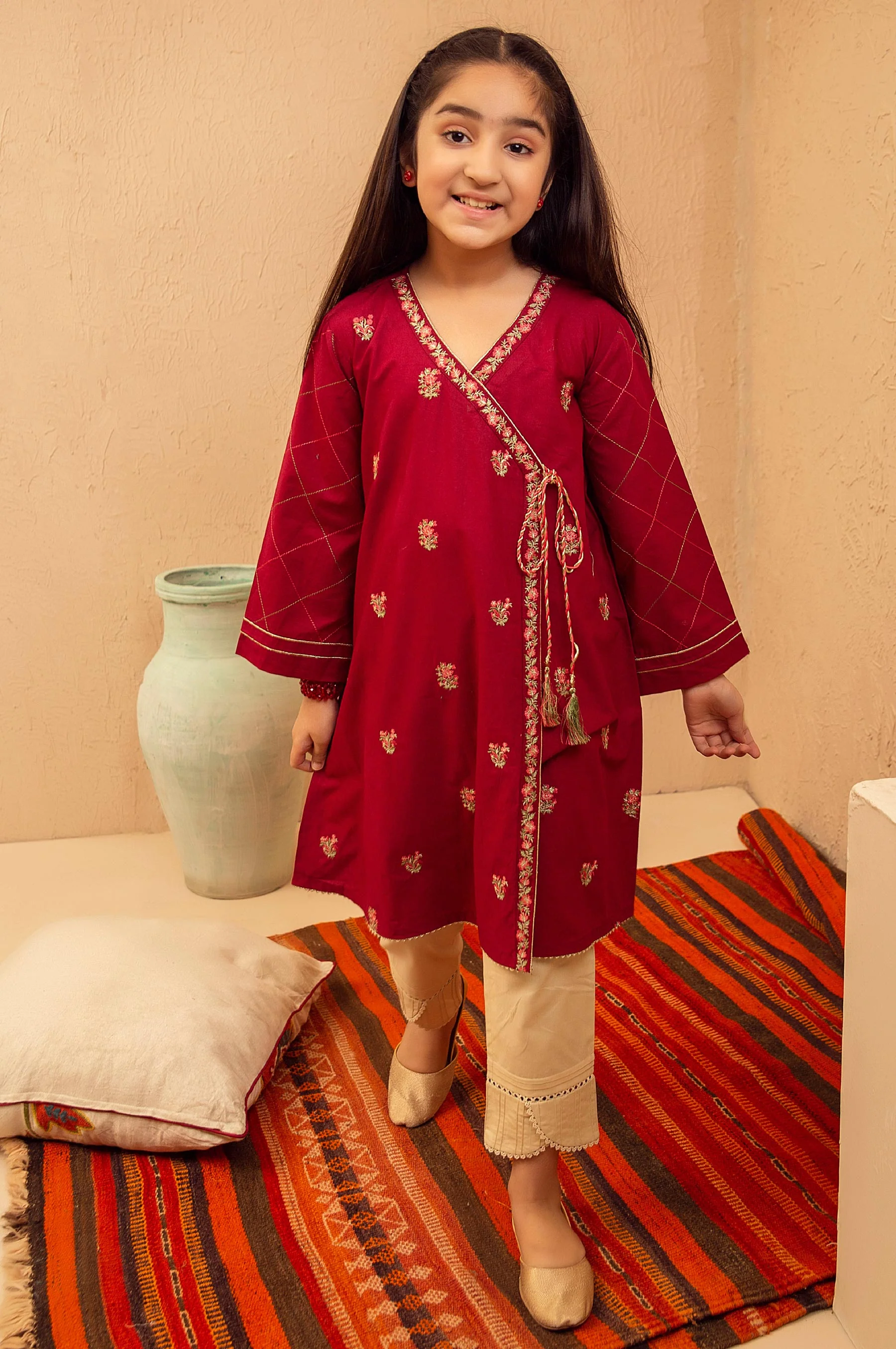 stitched 1 Piece Embroidered Shirt - Cotton - Image 2