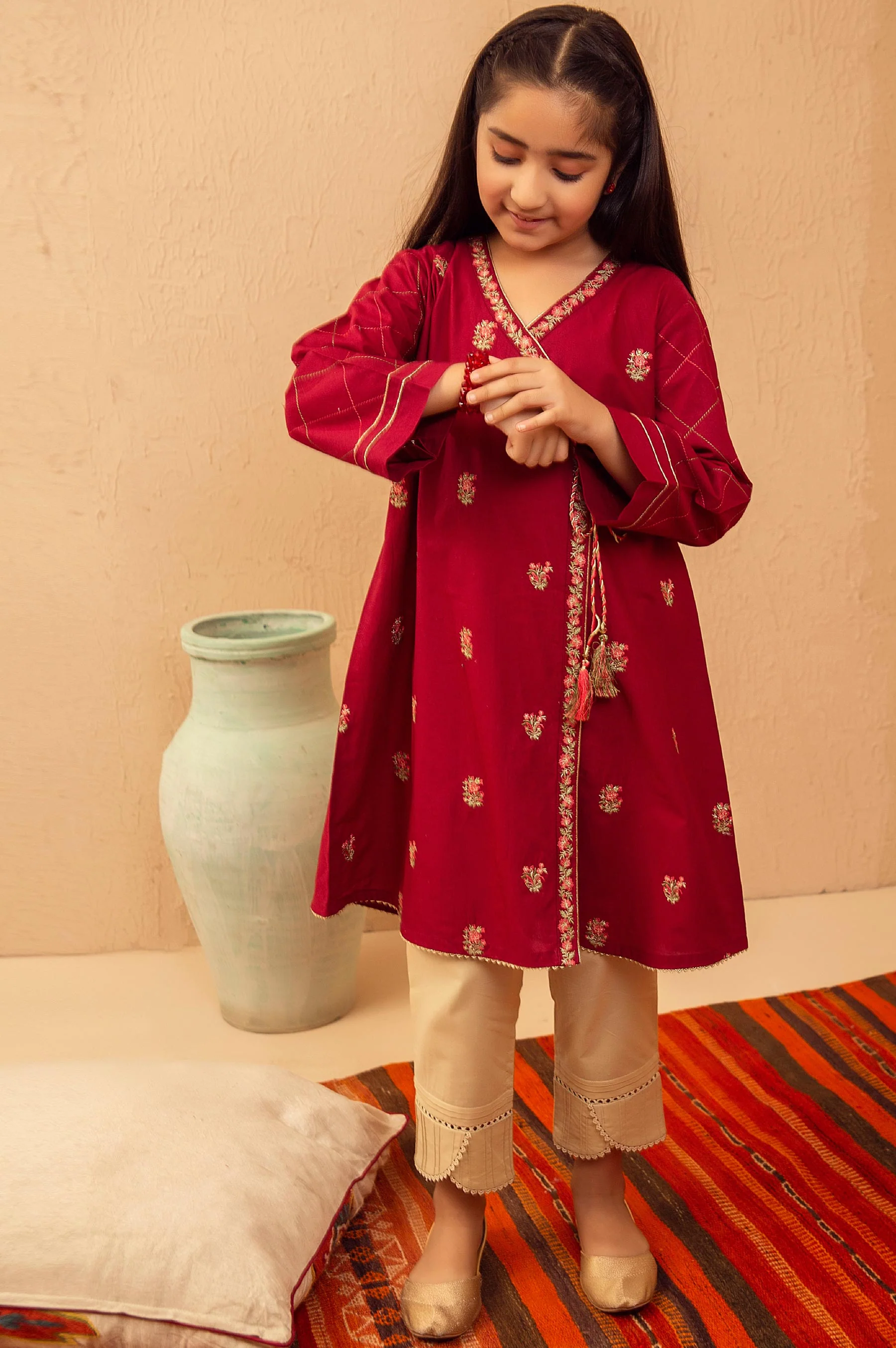 stitched 1 Piece Embroidered Shirt - Cotton - Image 4