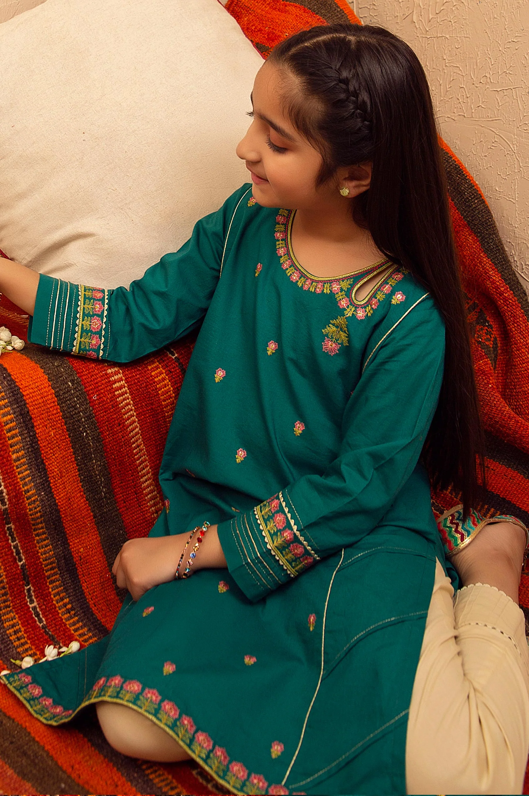 stitched 1 Piece Embroidered Shirt - Cotton - Image 4
