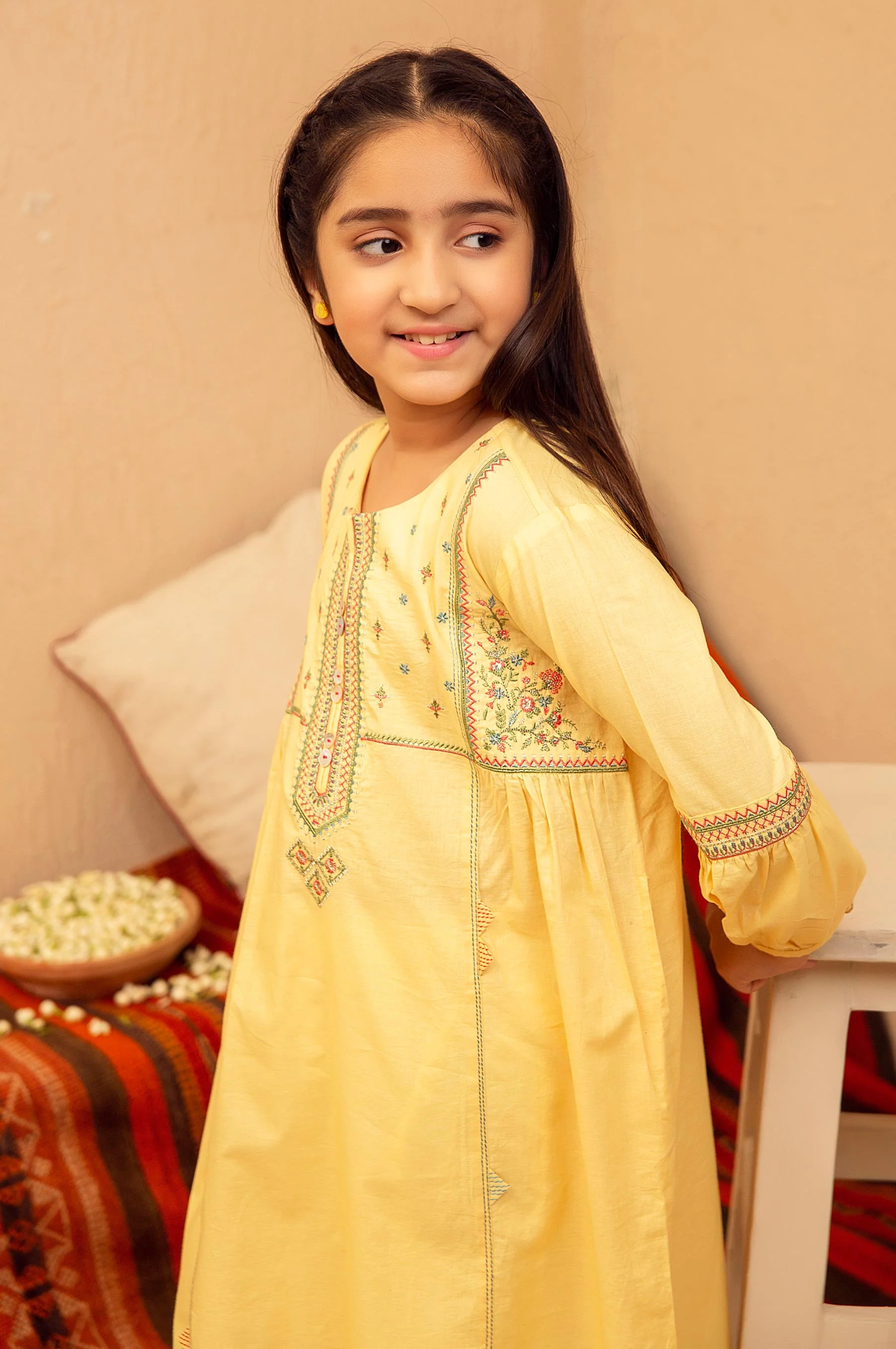 stitched 1 Piece Embroidered Shirt - Cotton - Image 4