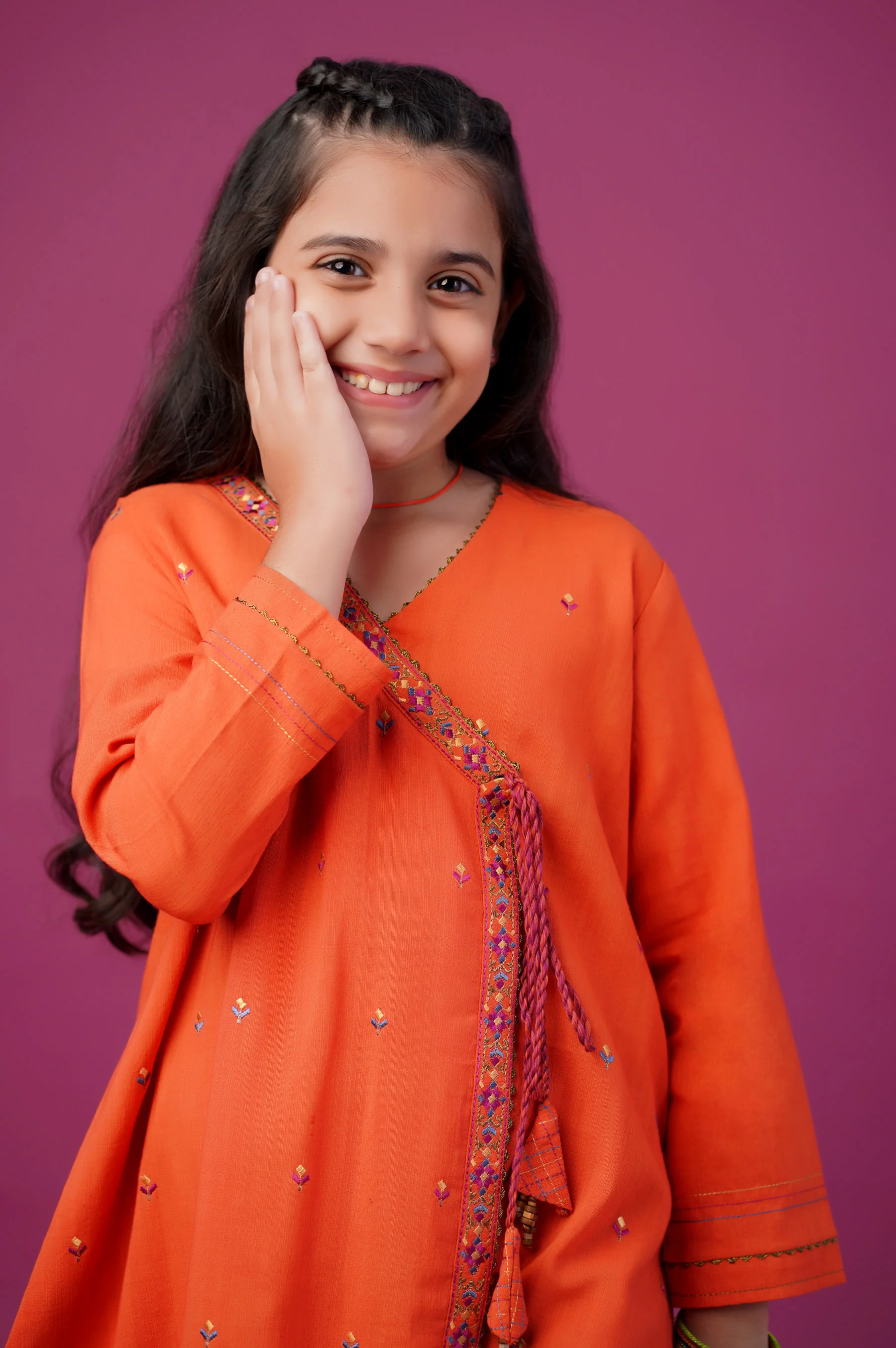 Stitched 1 Piece Embroidered Khaddar Shirt - Image 3