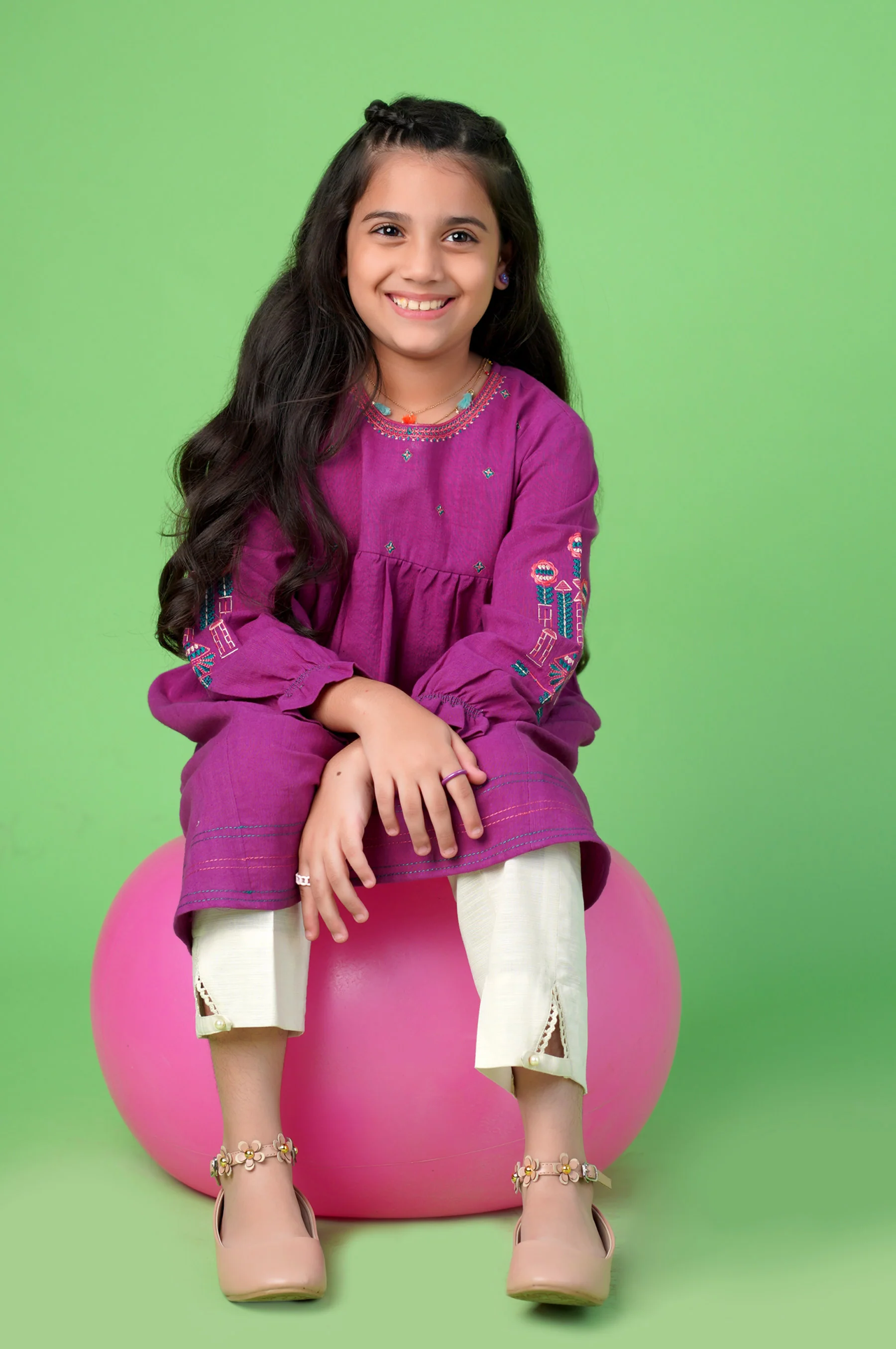 Stitched 1 Piece Embroidered Khaddar Shirt - Image 3
