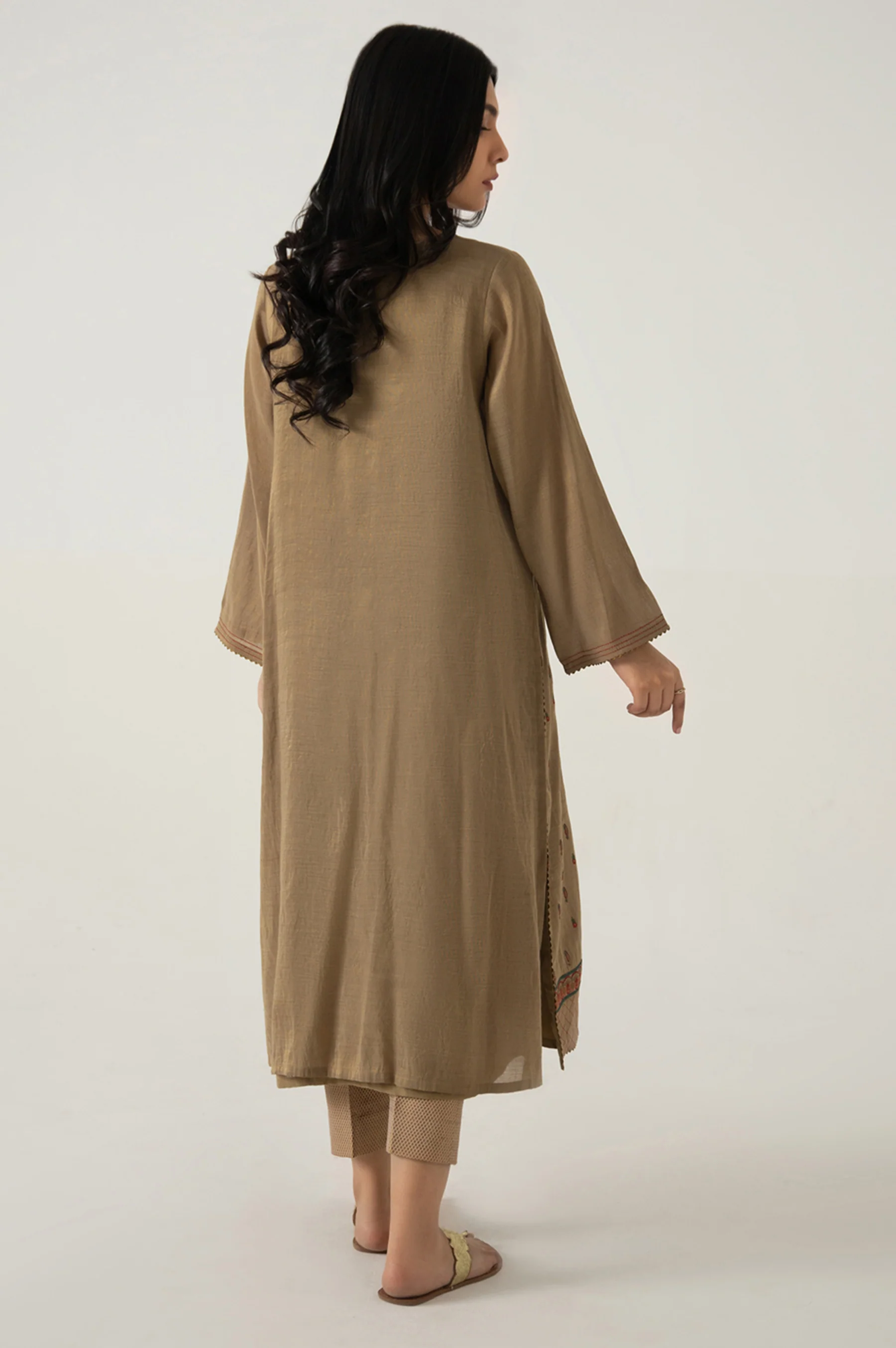 Stitched 1 Piece Staple Maysuri Embroidered Shirt - Image 2