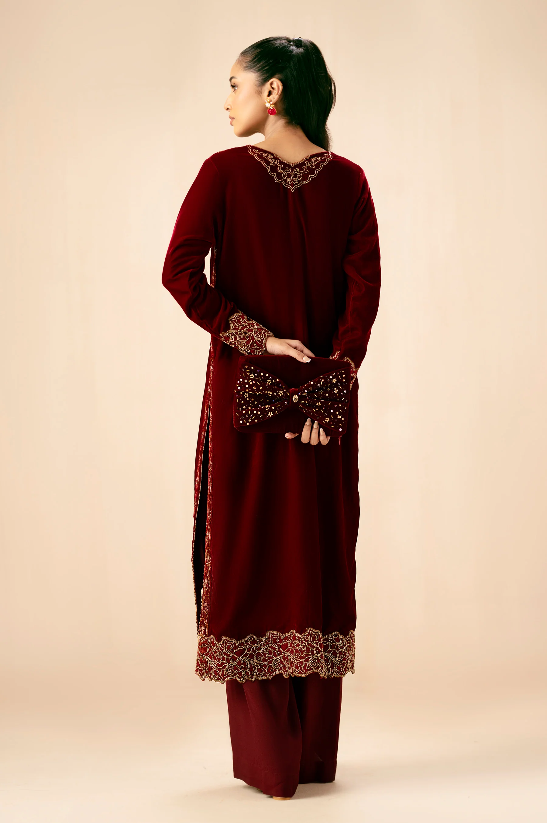 EMBROIDERED VELVET JACKET - Image 5