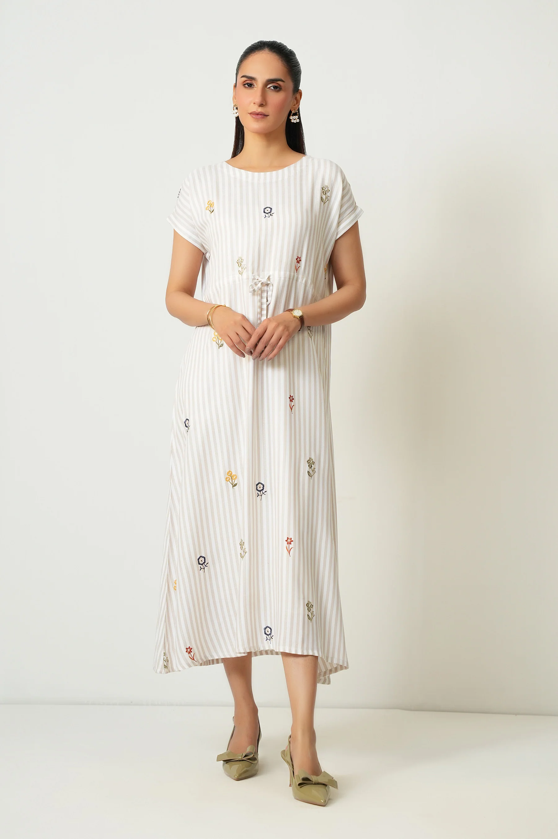 EMBROIDERED LONG DRESS - Image 2