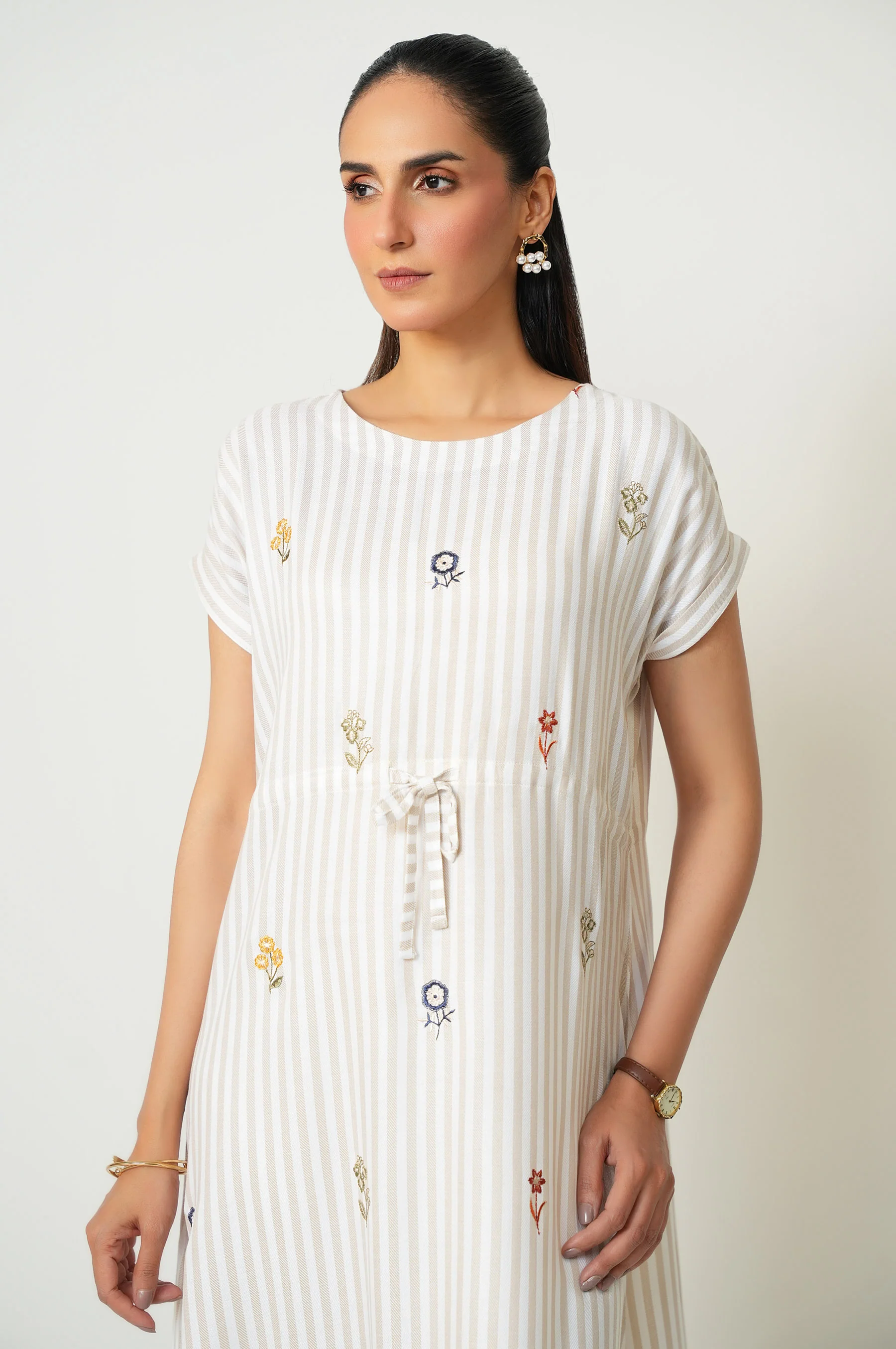 EMBROIDERED LONG DRESS - Image 3