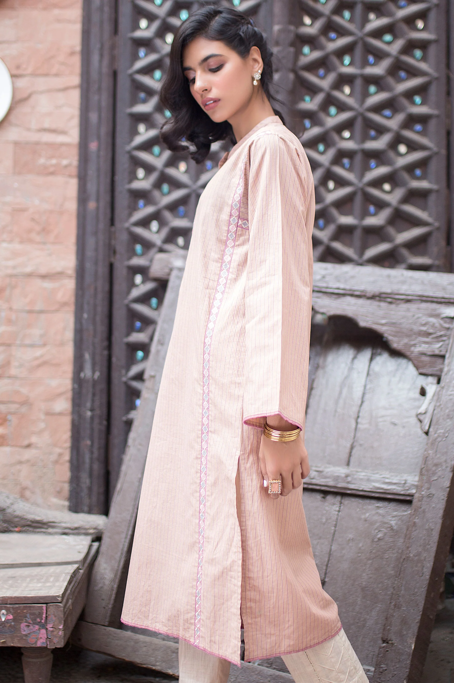 Stitched 1 Piece Embroidered Shirt - Image 3