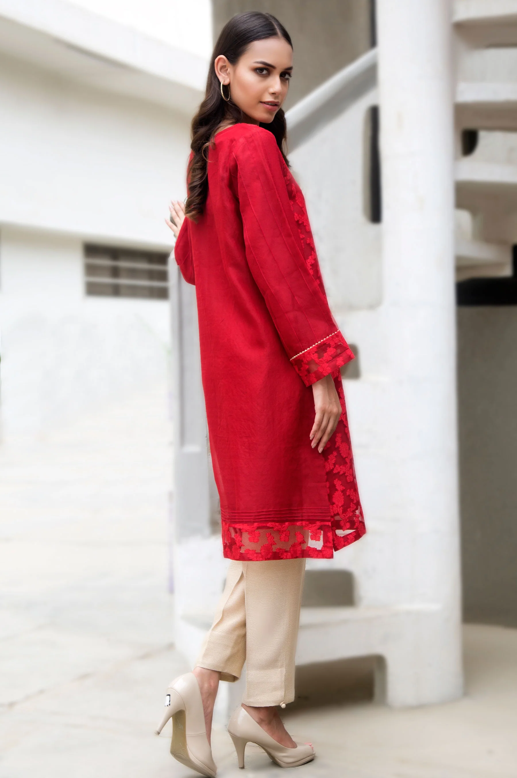 Stitched 1 Piece Jacquard Embroidered Suit - Image 2