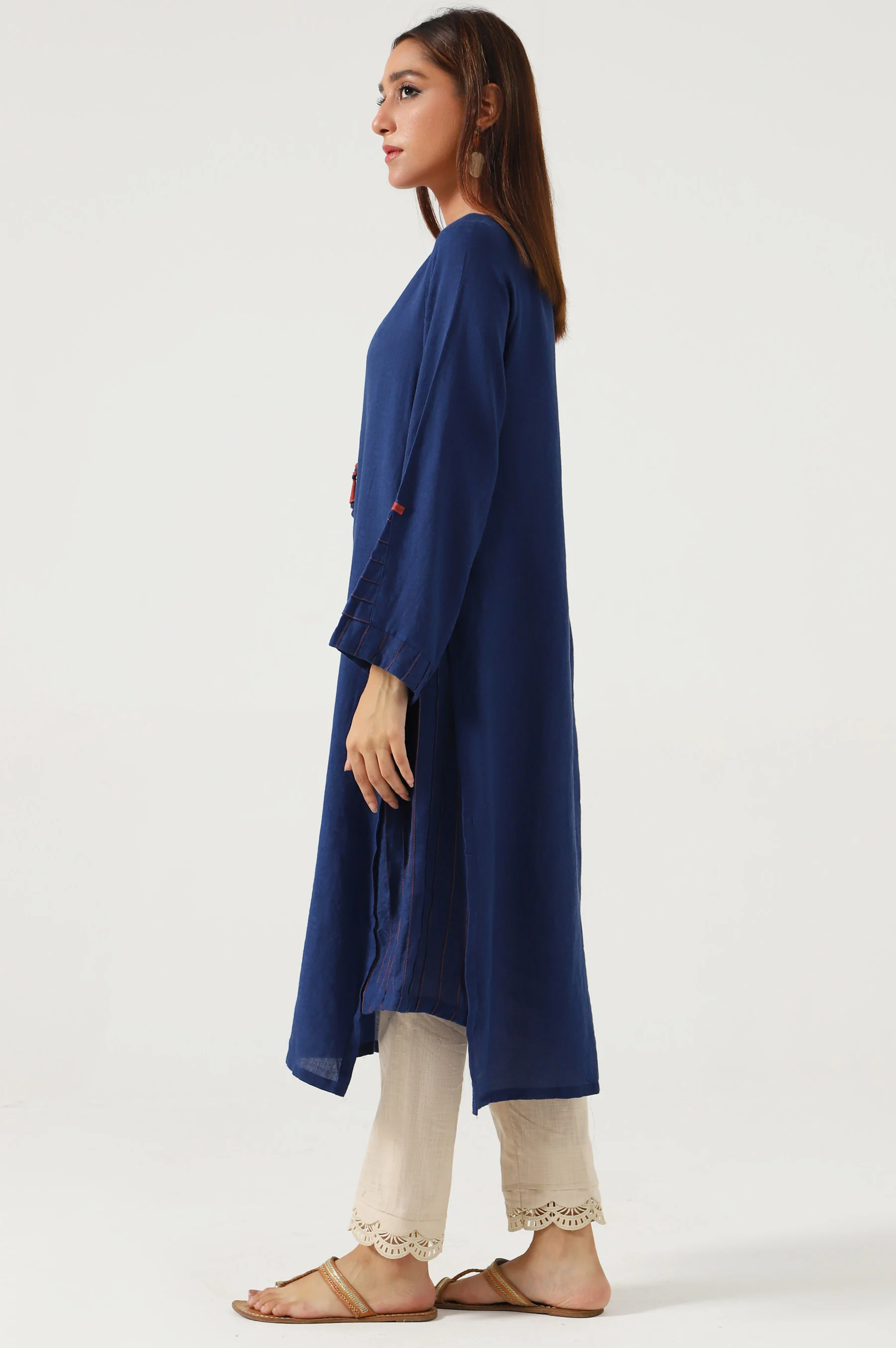 Stitched 1 piece Satin Jacquard - Image 4
