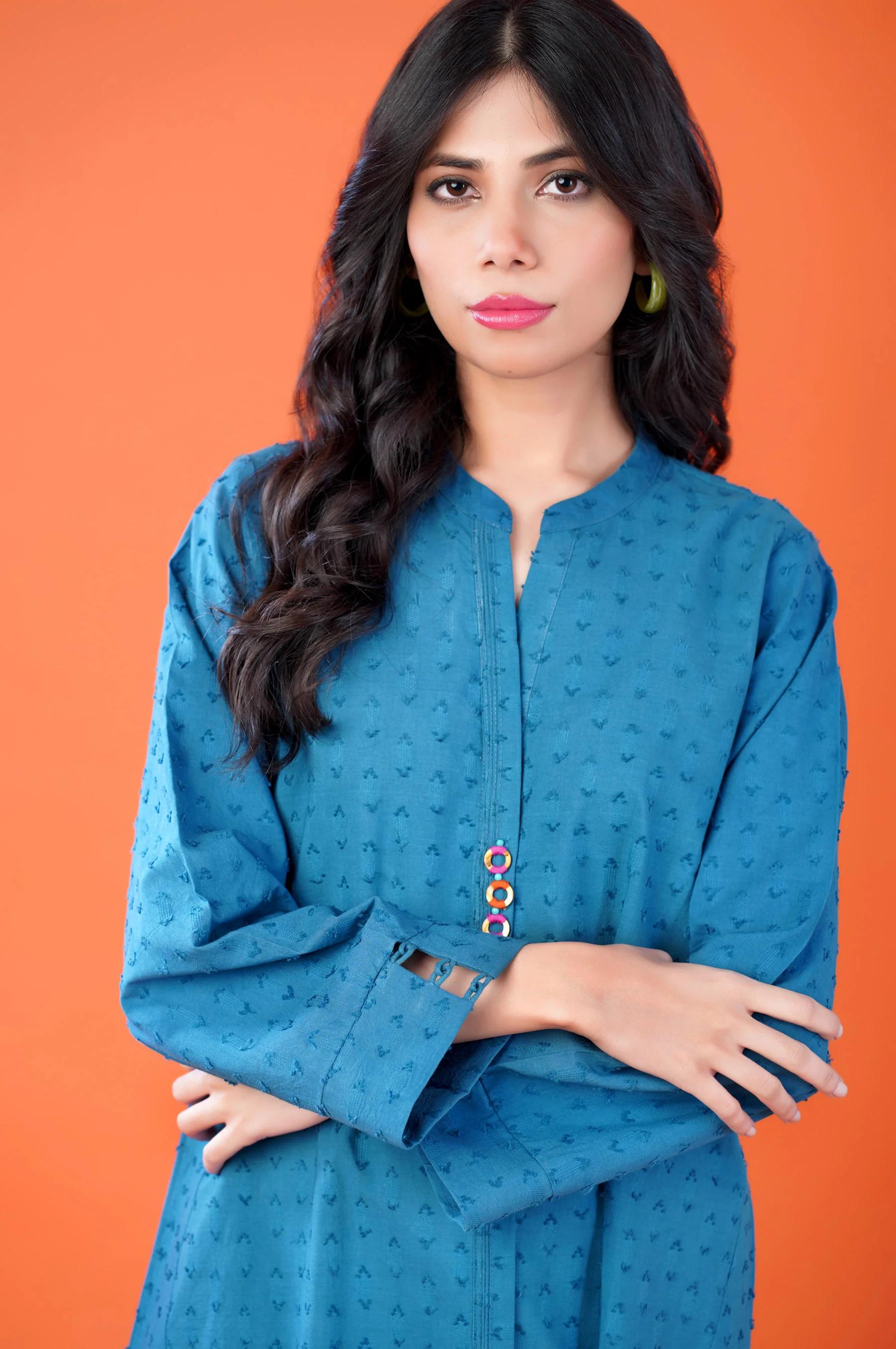 Stitched 1 Piece Brochia Jacquard Outfit - Image 2