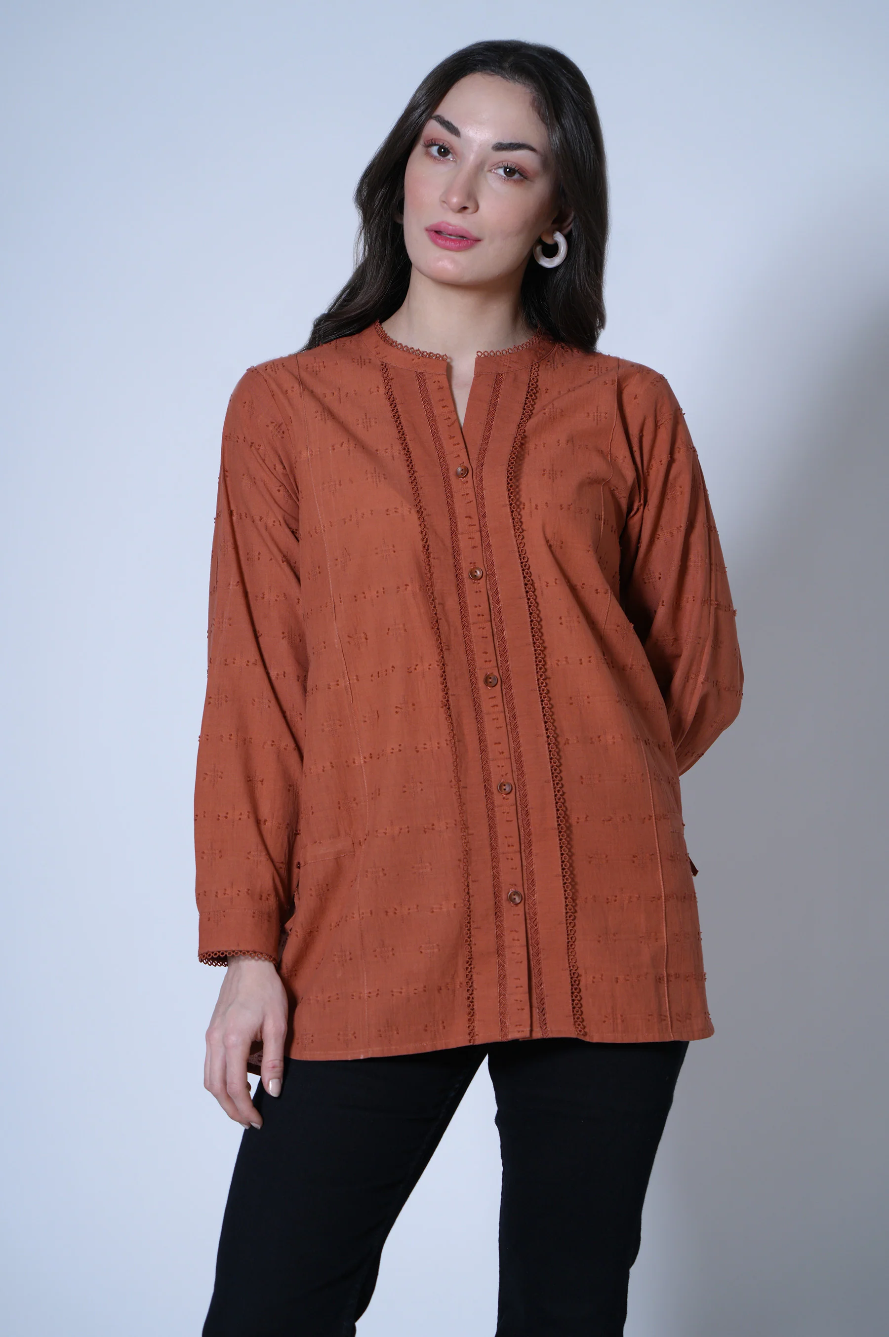 Stitched 1 Piece Brochia Top - Image 4